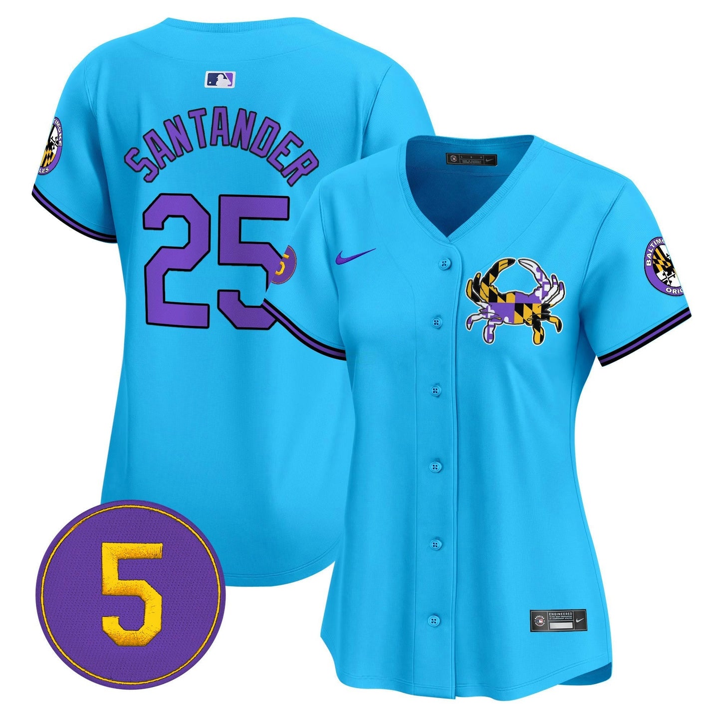 Camisa MLB Women’s Baltimore Purple Vapor Premier Limited Jersey