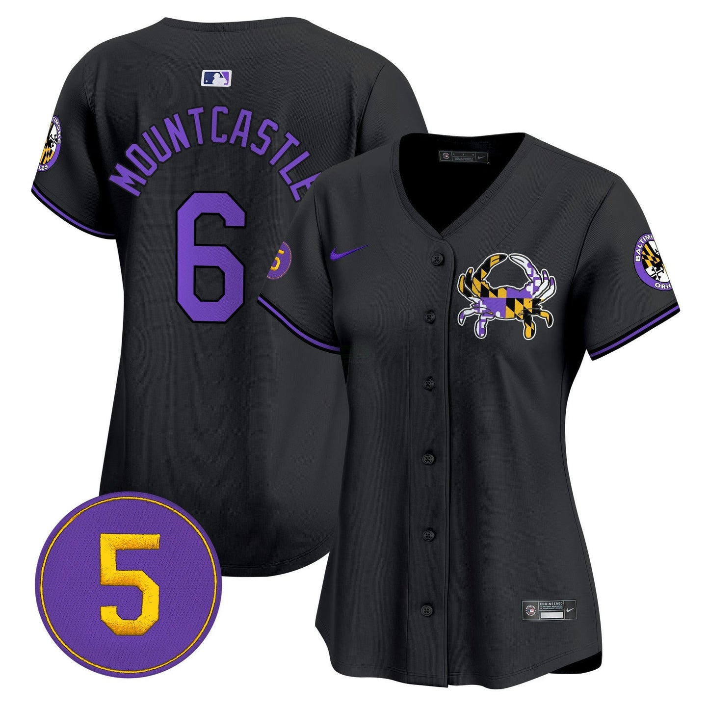 Camisa MLB Women’s Baltimore Purple Vapor Premier Limited Jersey