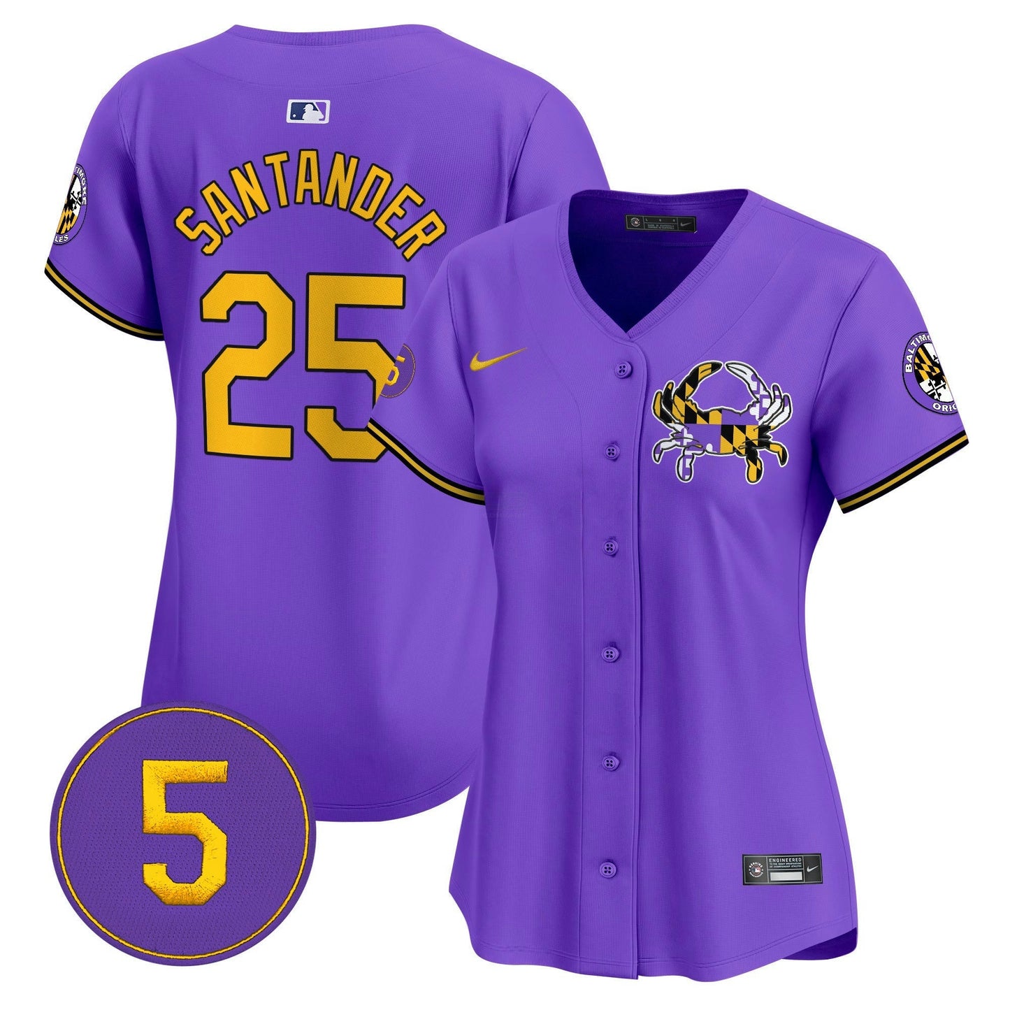 Camisa MLB Women’s Baltimore Purple Vapor Premier Limited Jersey