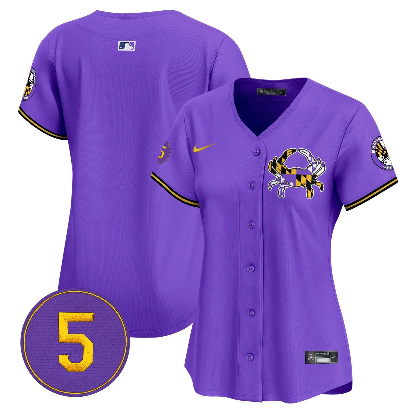Camisa MLB Women’s Baltimore Purple Vapor Premier Limited Jersey