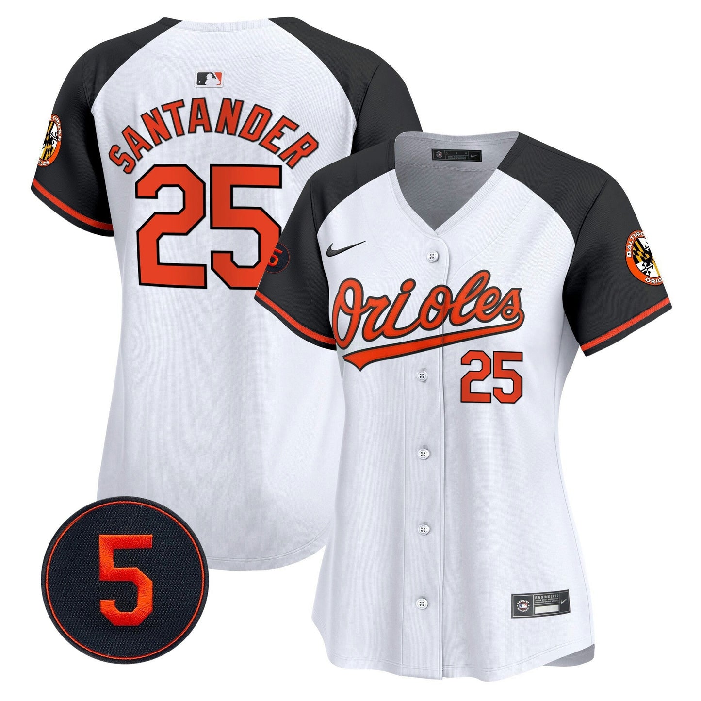 Camisa MLB Women’s Baltimore Robinson Patch Vapor Premier Limited Jersey