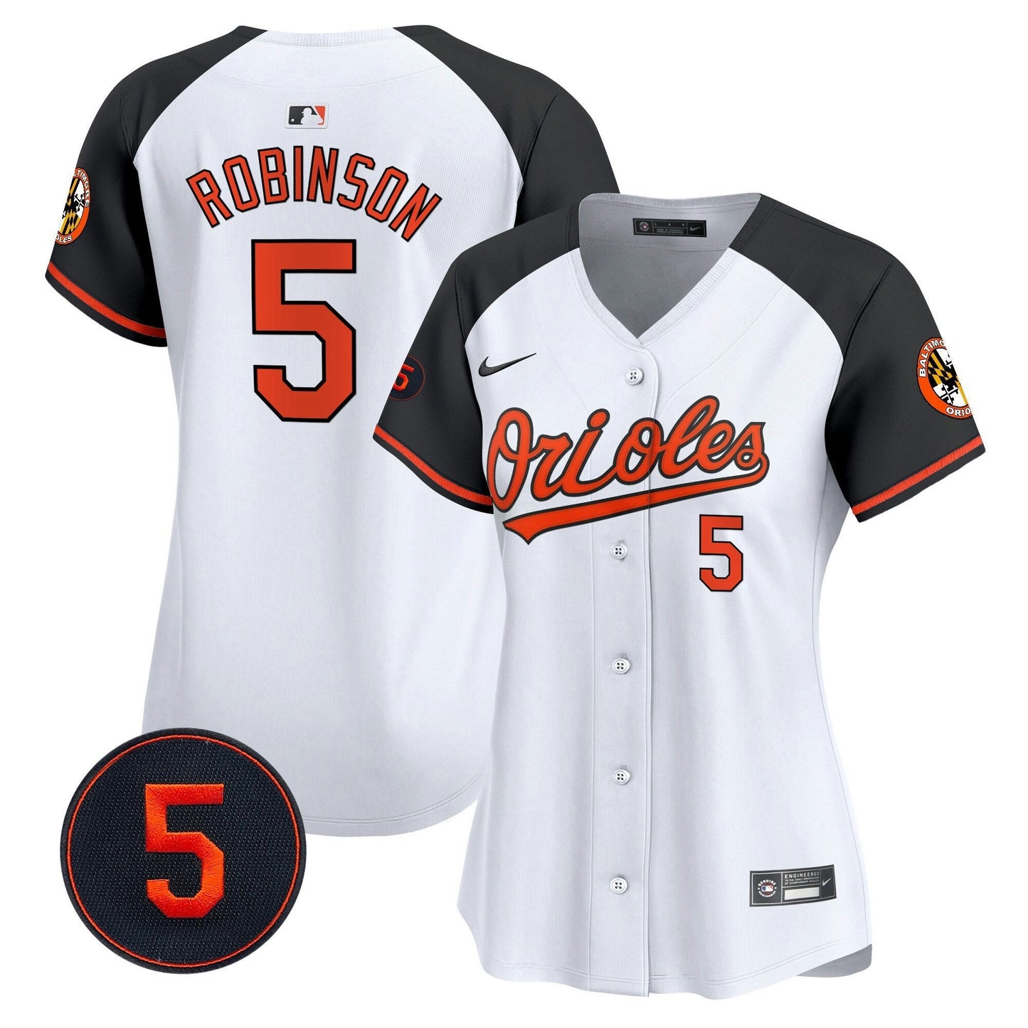 Camisa MLB Women’s Baltimore Robinson Patch Vapor Premier Limited Jersey