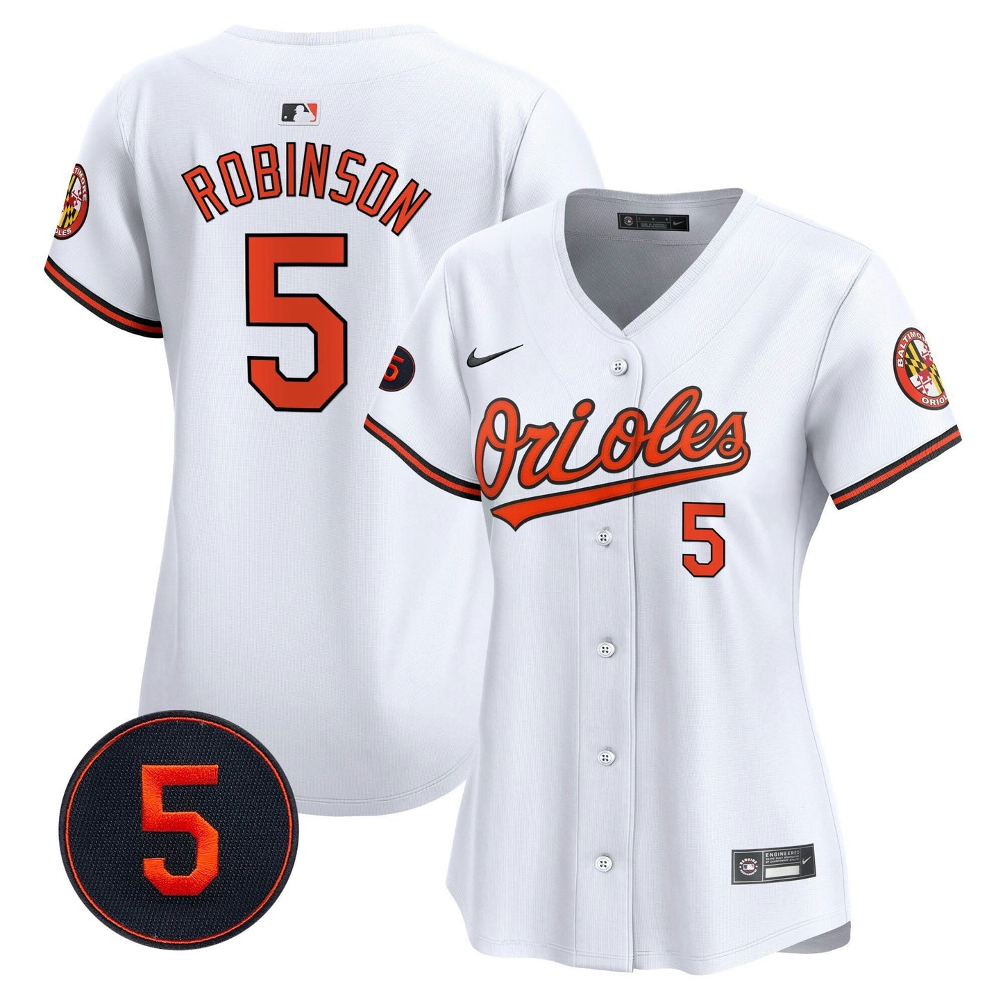Camisa MLB Women’s Baltimore Robinson Patch Vapor Premier Limited Jersey