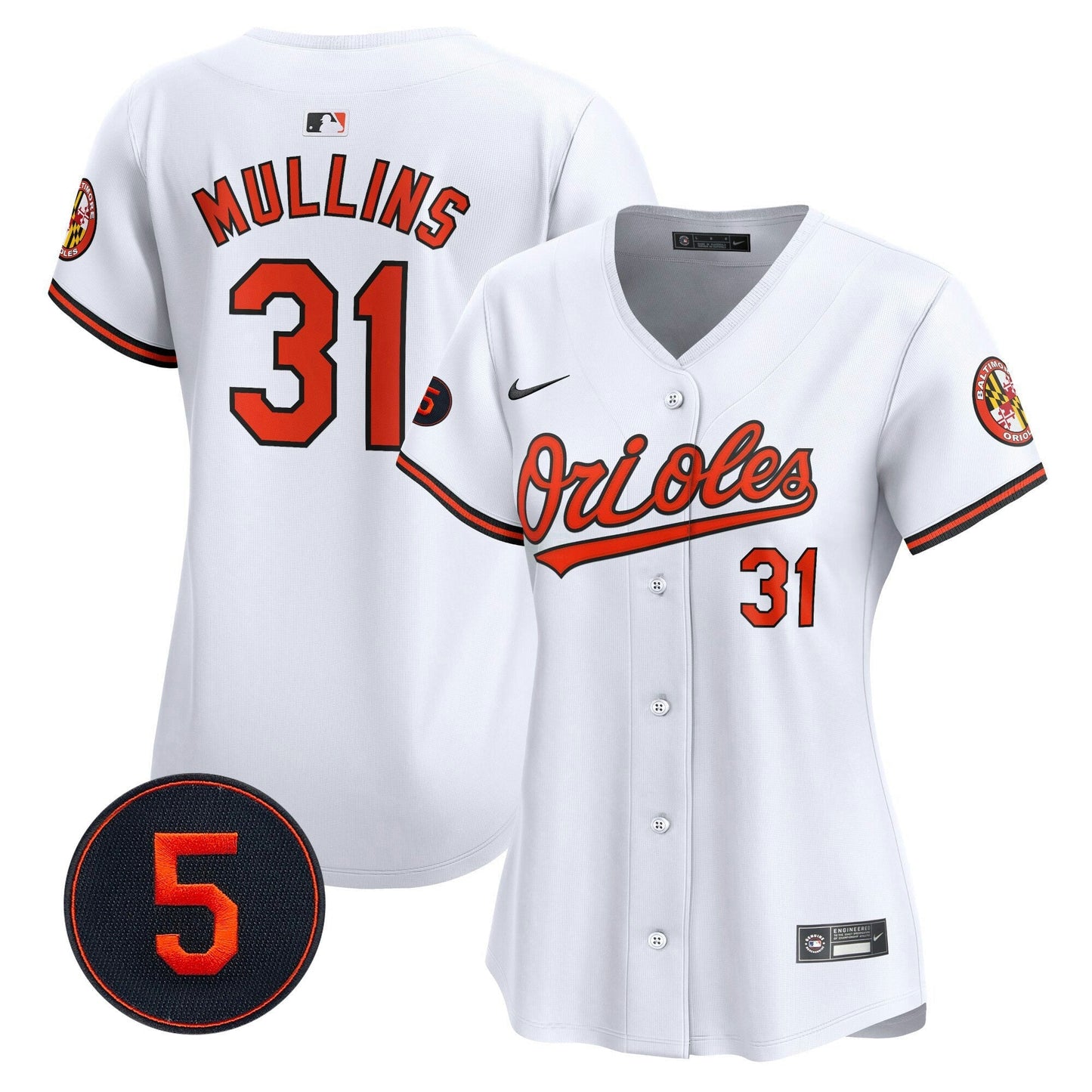 Camisa MLB Women’s Baltimore Robinson Patch Vapor Premier Limited Jersey