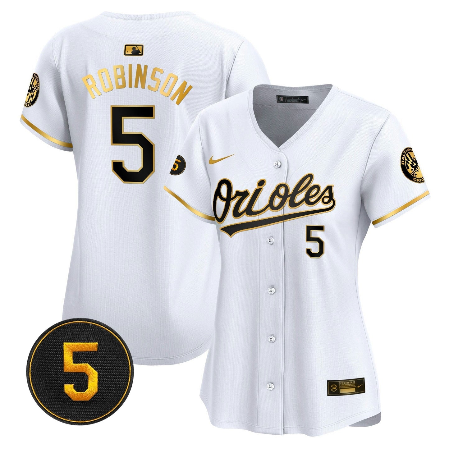 Camisa MLB Women’s Baltimore Robinson Patch Vapor Premier Limited Jersey
