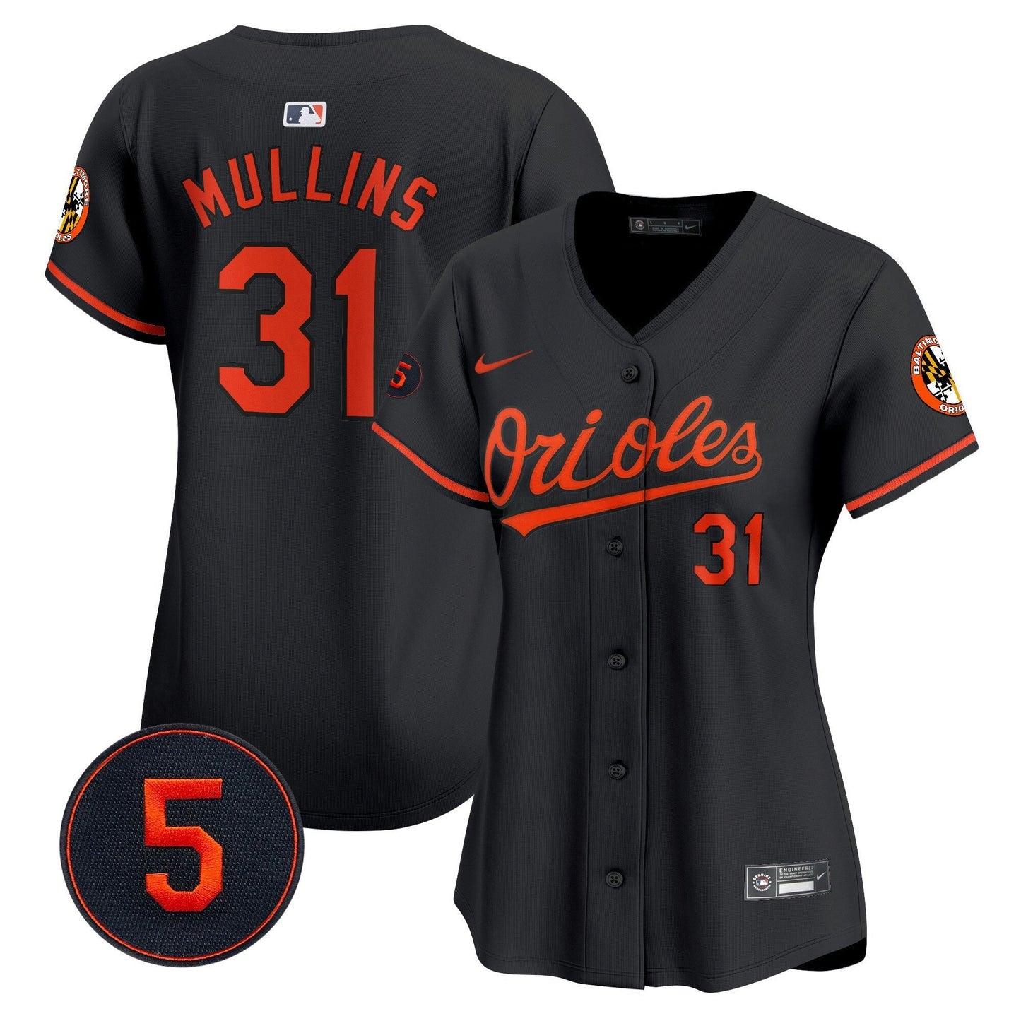 Camisa MLB Women’s Baltimore Robinson Patch Vapor Premier Limited Jersey