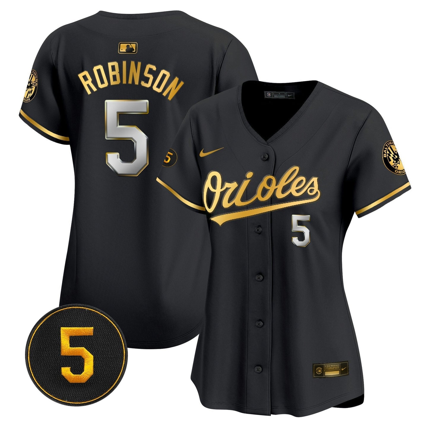 Camisa MLB Women’s Baltimore Robinson Patch Vapor Premier Limited Jersey