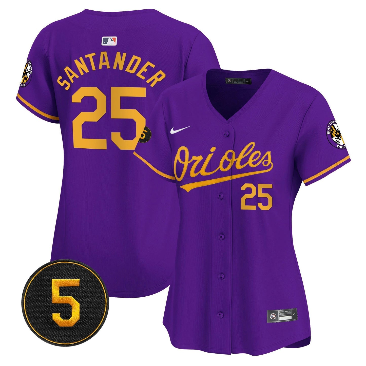Camisa MLB Women’s Baltimore Robinson Patch Vapor Premier Limited Jersey