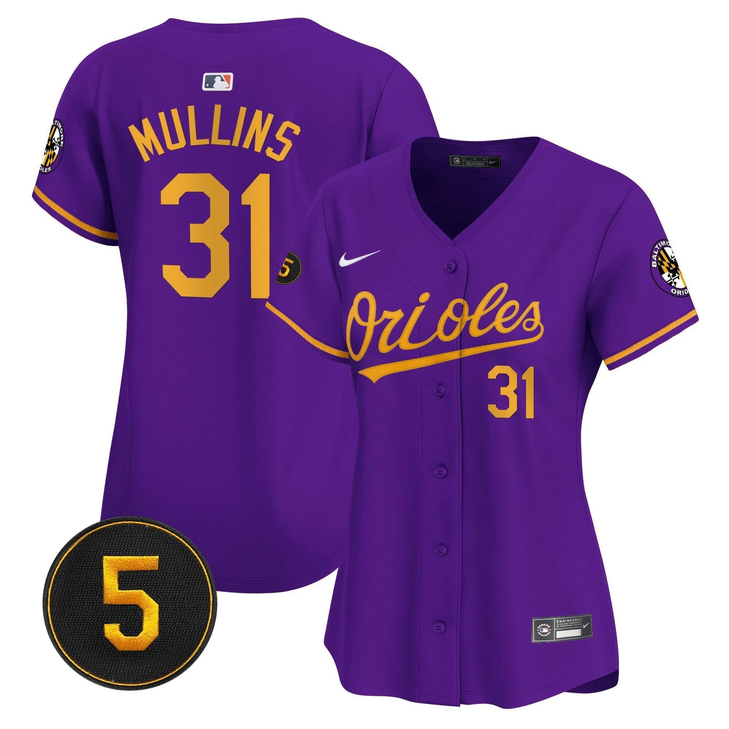 Camisa MLB Women’s Baltimore Robinson Patch Vapor Premier Limited Jersey