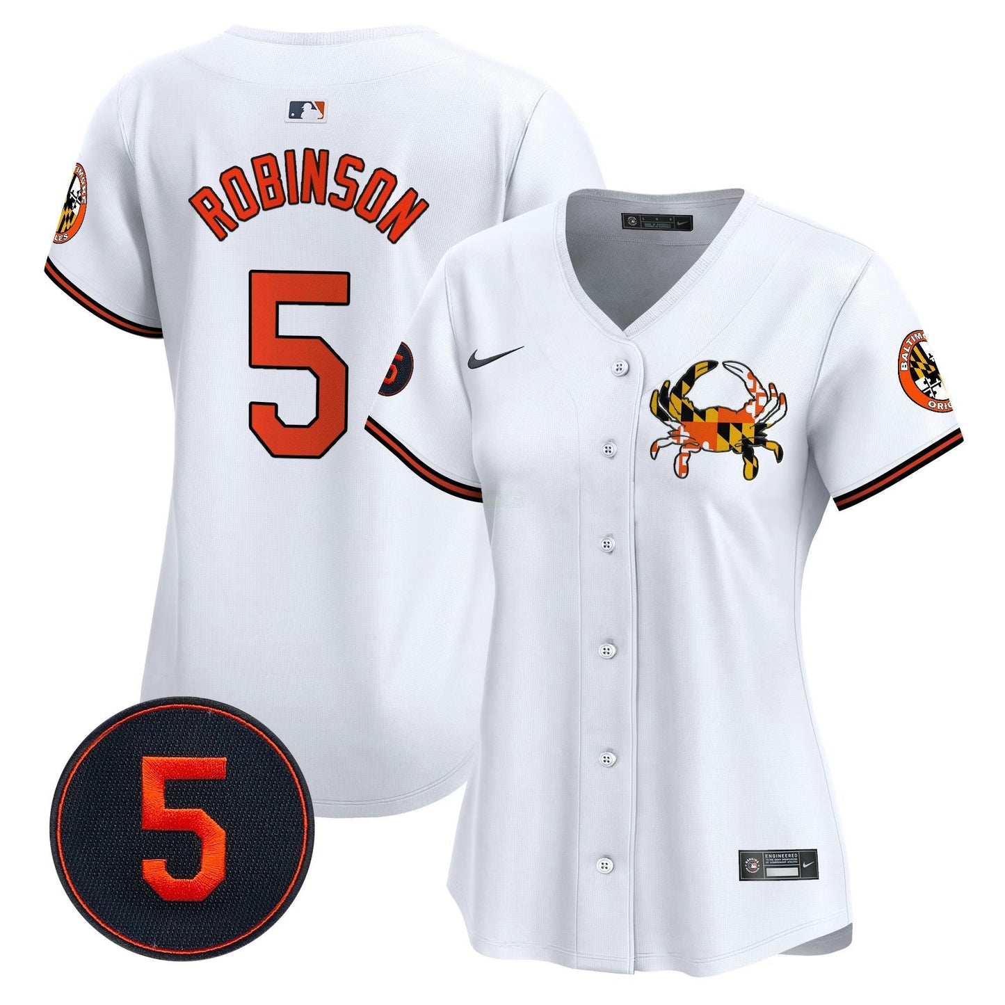 Camisa MLB Women’s Baltimore Robinson Patch Vapor Premier Limited Jersey V3