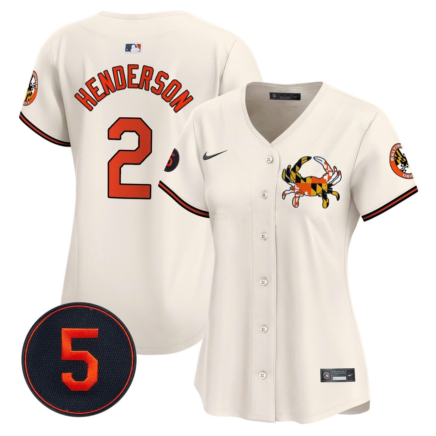 Camisa MLB Women’s Baltimore Robinson Patch Vapor Premier Limited Jersey V3