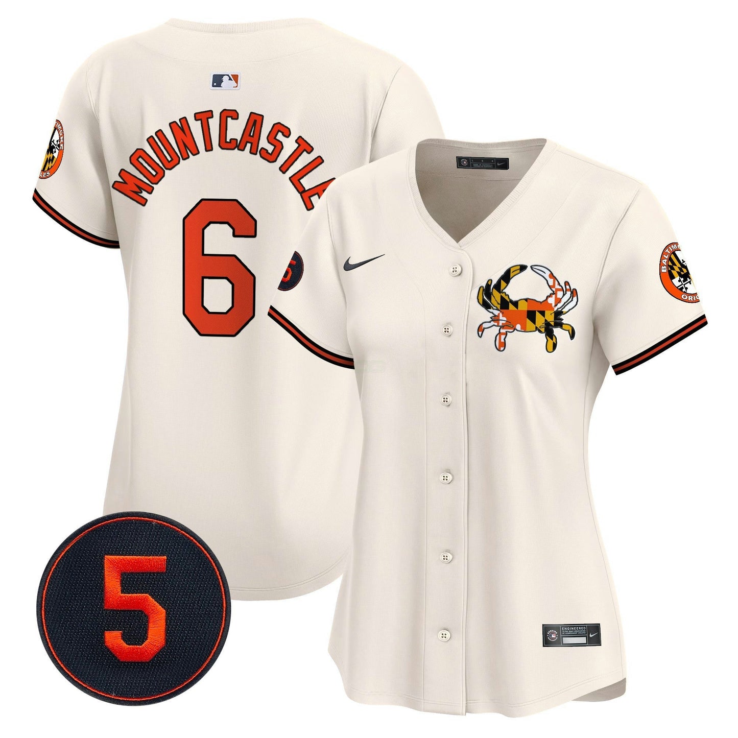 Camisa MLB Women’s Baltimore Robinson Patch Vapor Premier Limited Jersey V3