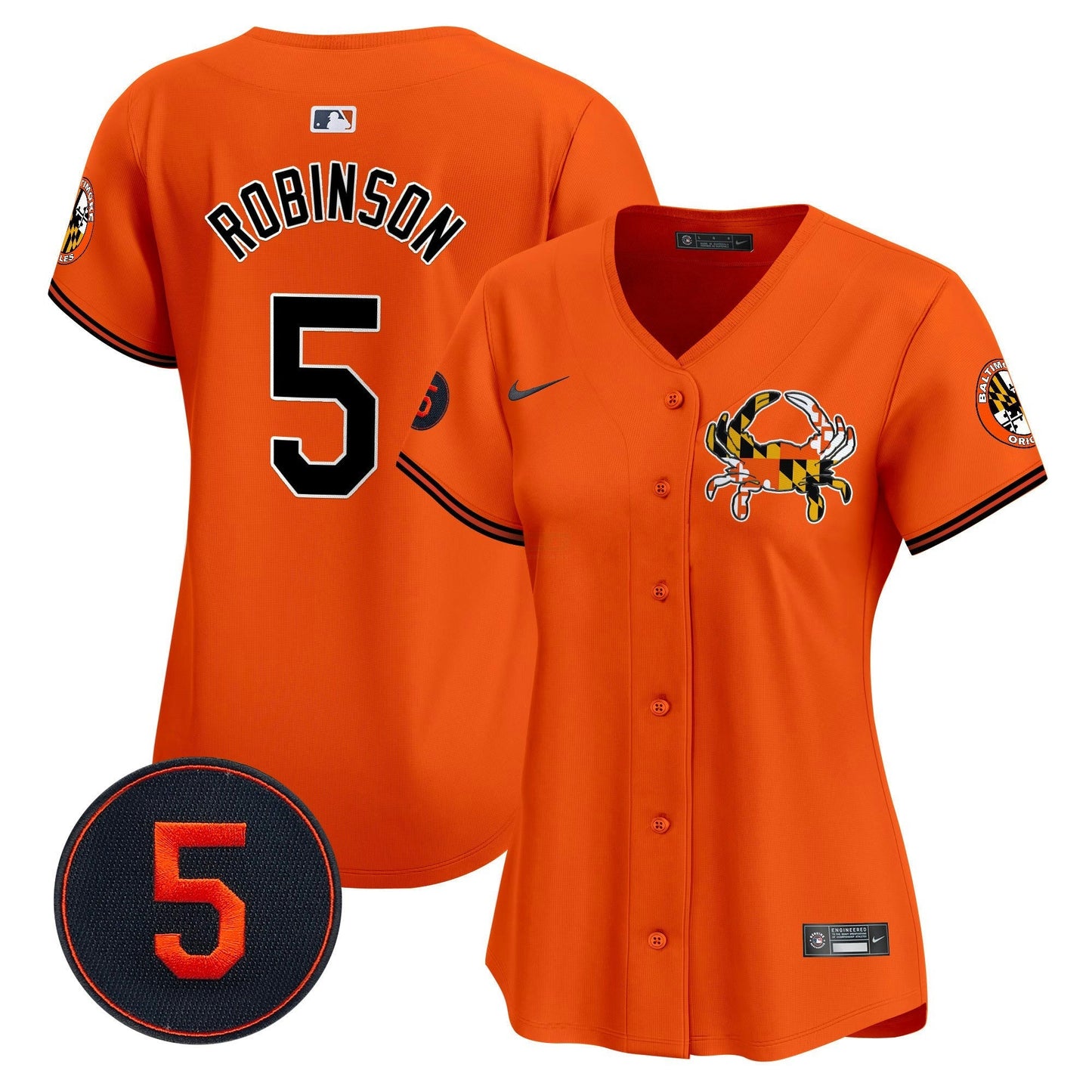 Camisa MLB Women’s Baltimore Robinson Patch Vapor Premier Limited Jersey V3