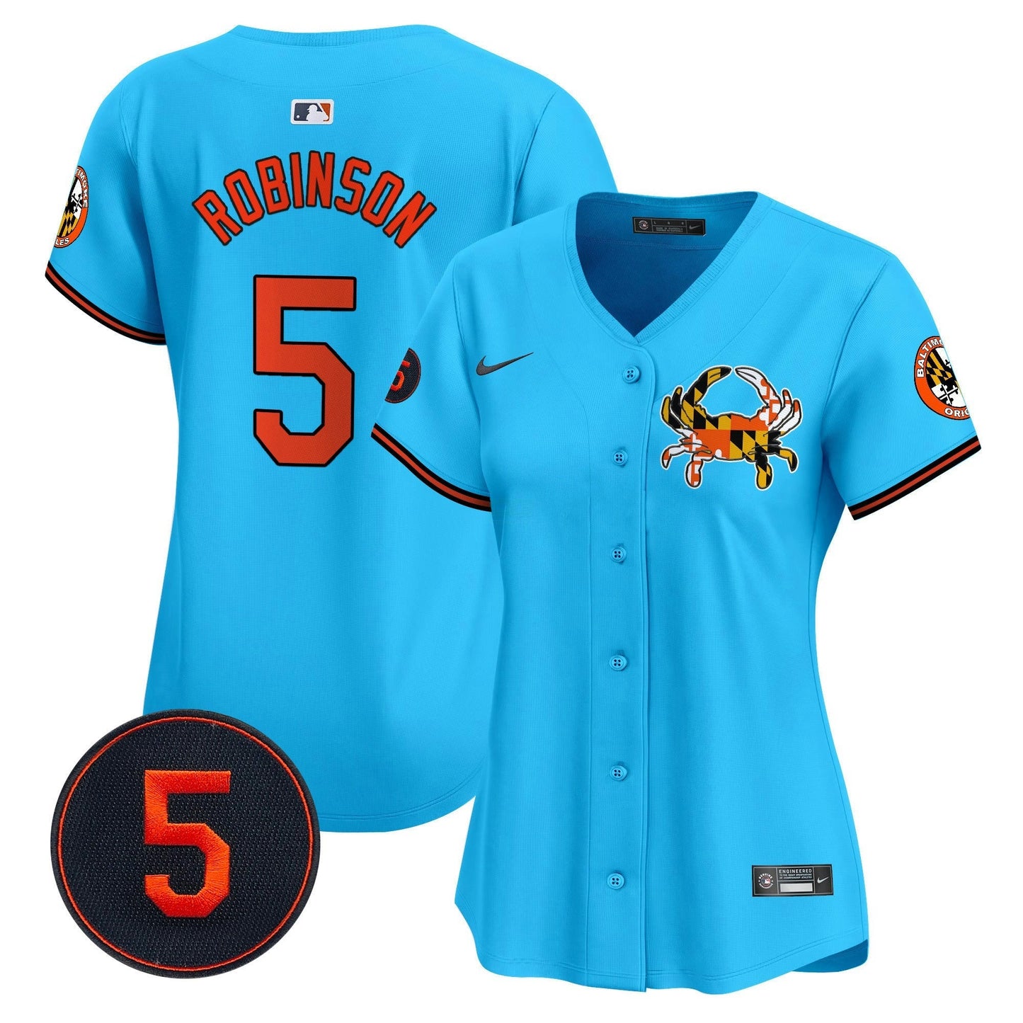Camisa MLB Women’s Baltimore Robinson Patch Vapor Premier Limited Jersey V3