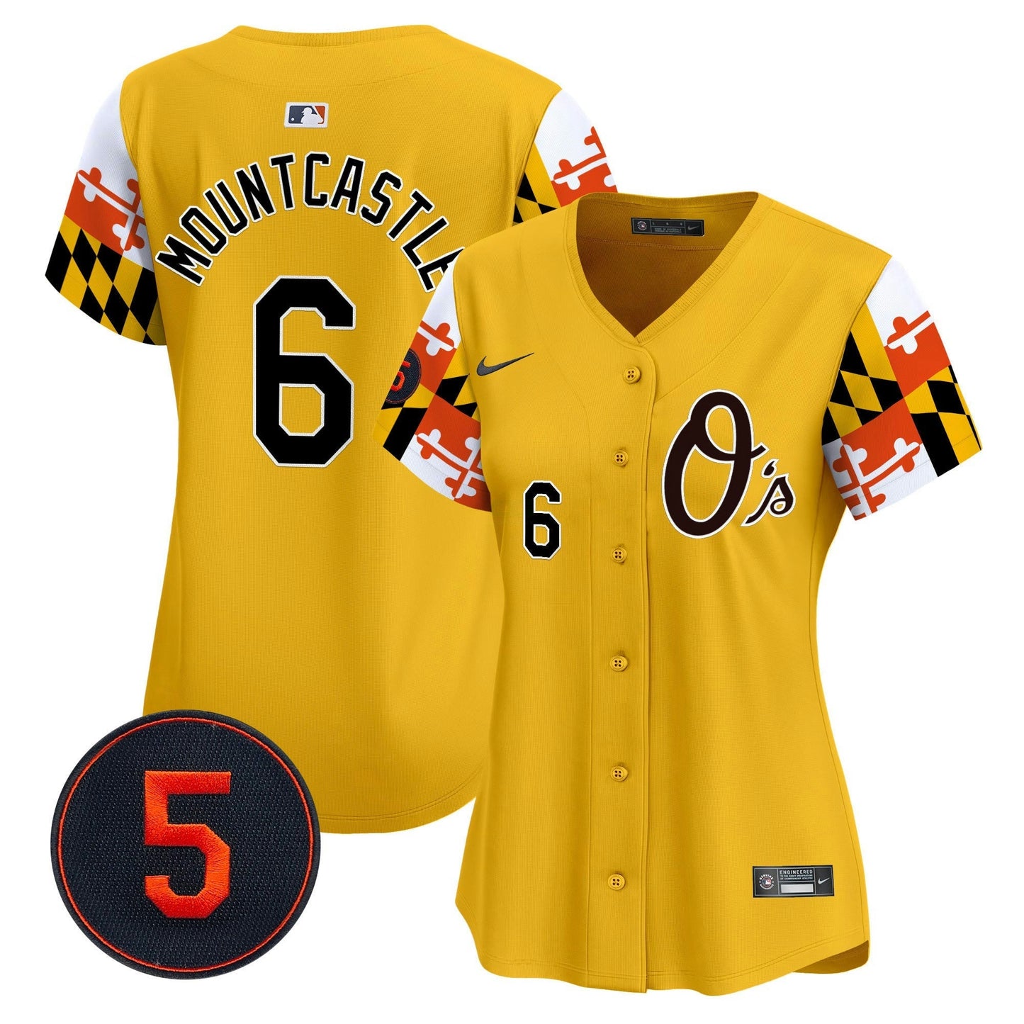 Camisa MLB Women’s Baltimore Robinson Patch Vapor Premier Limited Jersey V5