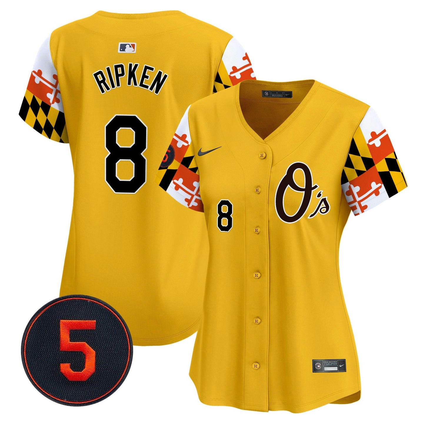 Camisa MLB Women’s Baltimore Robinson Patch Vapor Premier Limited Jersey V5