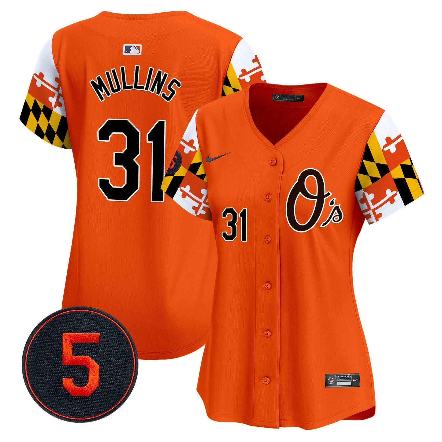 Camisa MLB Women’s Baltimore Robinson Patch Vapor Premier Limited Jersey V5