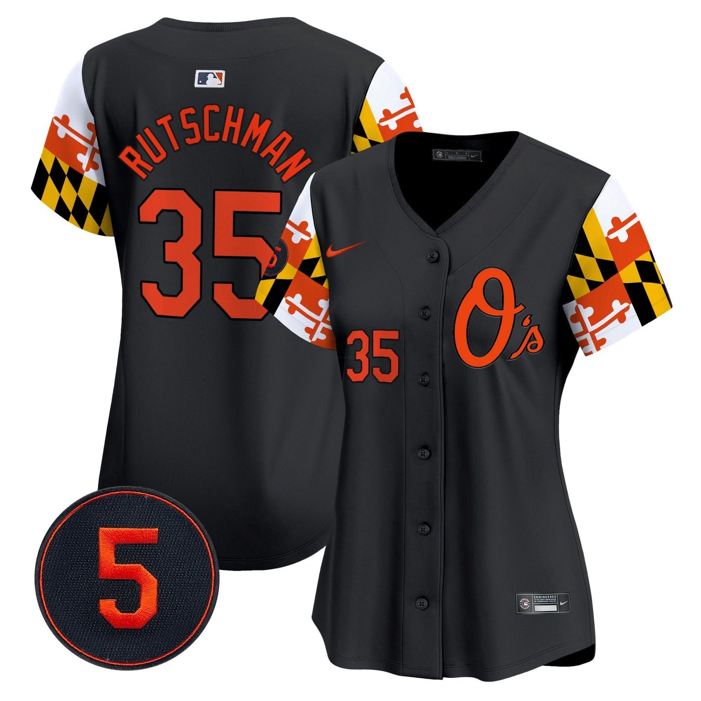 Camisa MLB Women’s Baltimore Robinson Patch Vapor Premier Limited Jersey V5