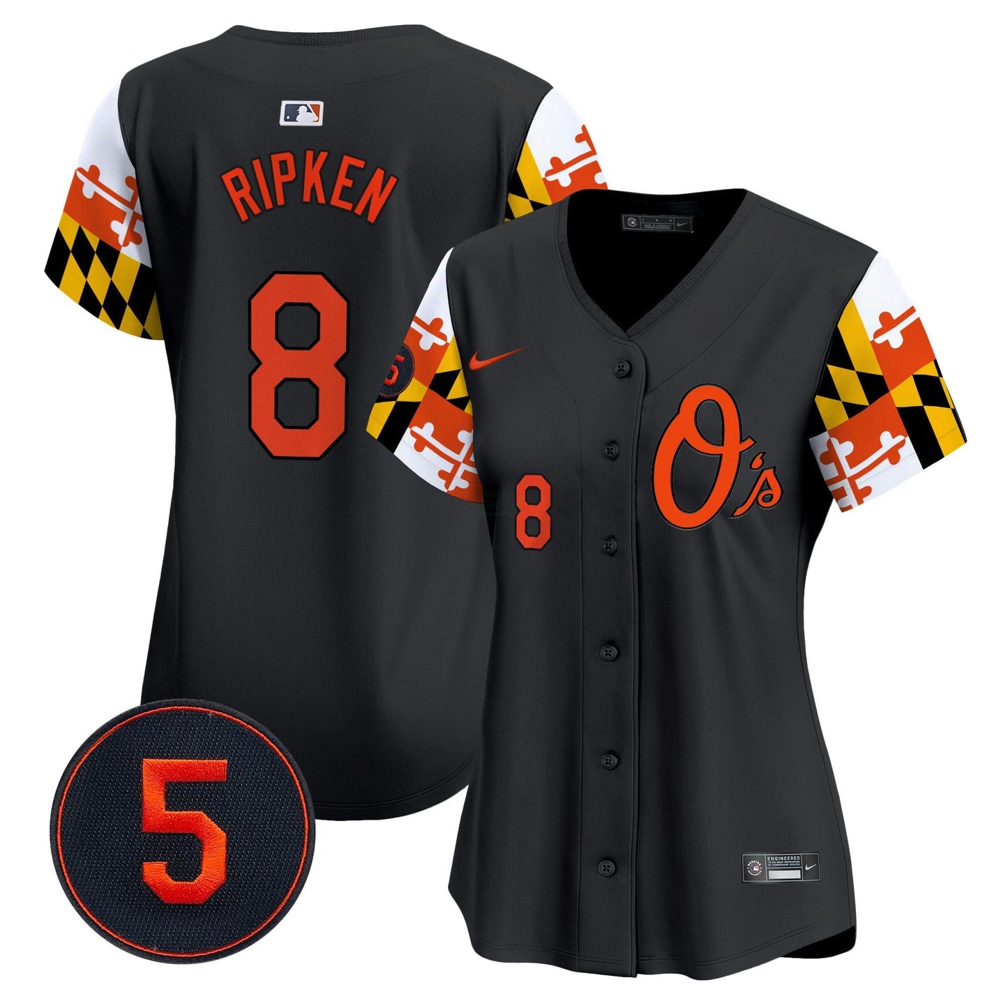 Camisa MLB Women’s Baltimore Robinson Patch Vapor Premier Limited Jersey V5