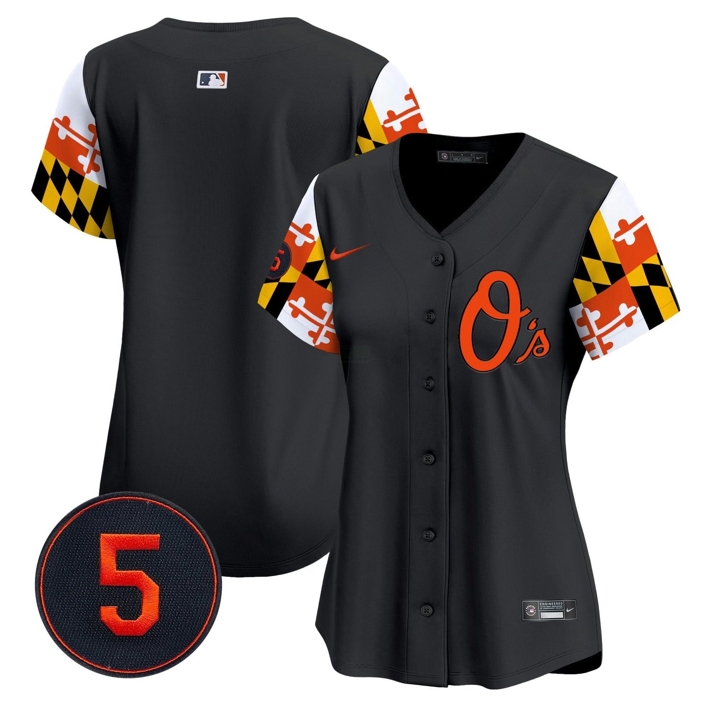 Camisa MLB Women’s Baltimore Robinson Patch Vapor Premier Limited Jersey V5