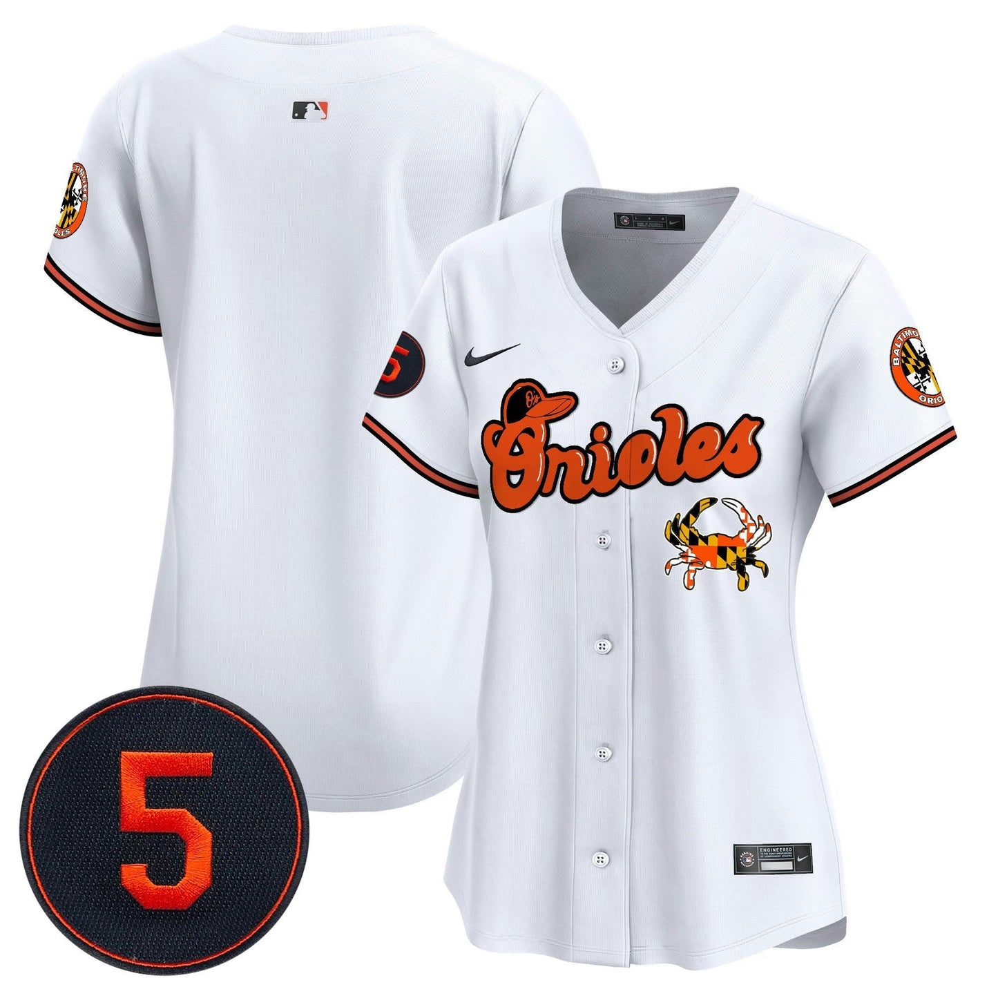 Camisa MLB Women’s Baltimore Robinson Patch Vapor Premier Limited Jersey V6