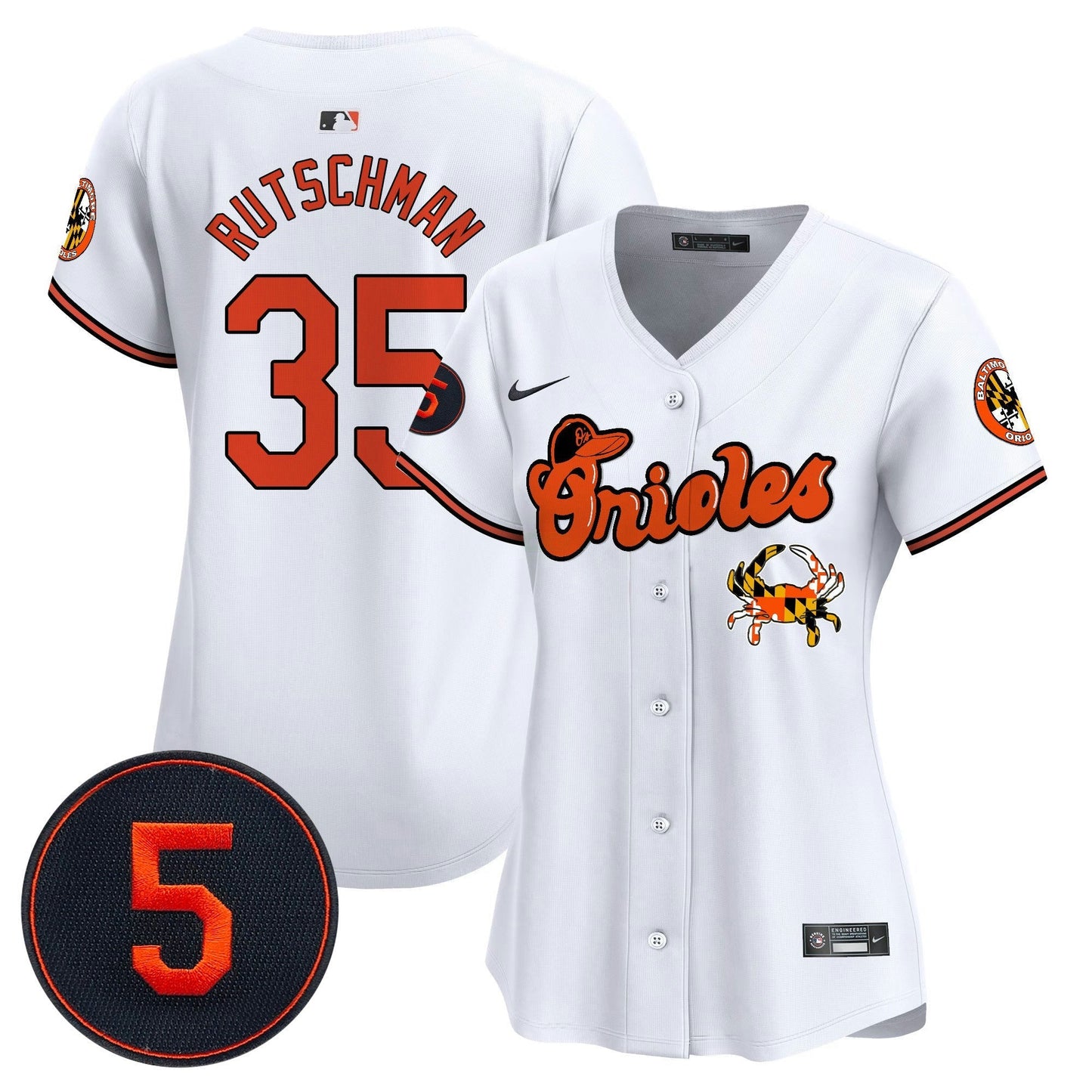Camisa MLB Women’s Baltimore Robinson Patch Vapor Premier Limited Jersey V6