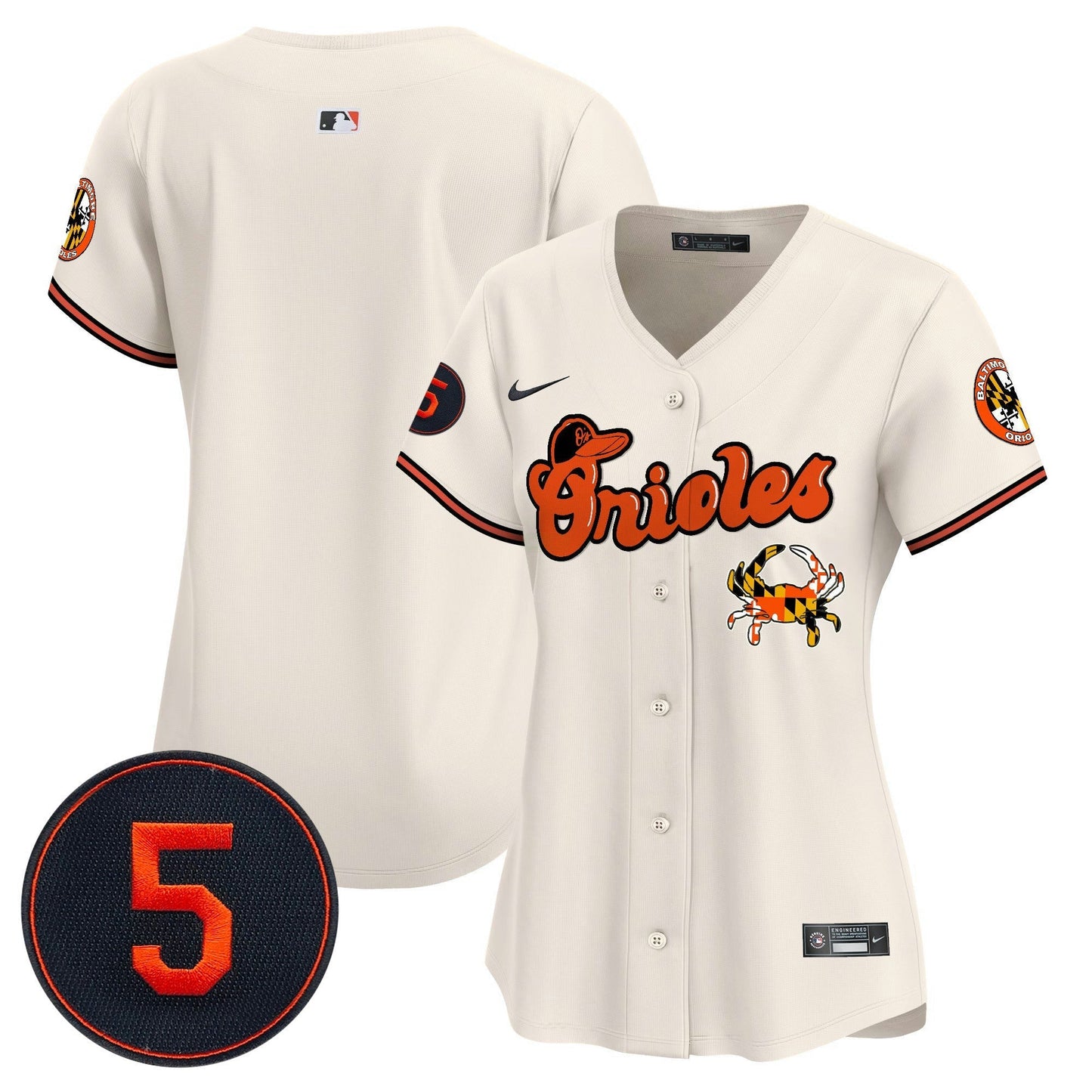 Camisa MLB Women’s Baltimore Robinson Patch Vapor Premier Limited Jersey V6