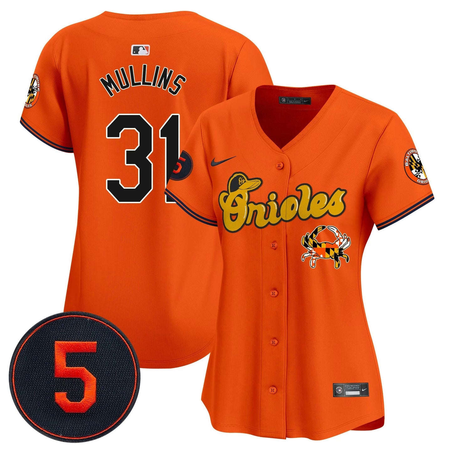 Camisa MLB Women’s Baltimore Robinson Patch Vapor Premier Limited Jersey V6