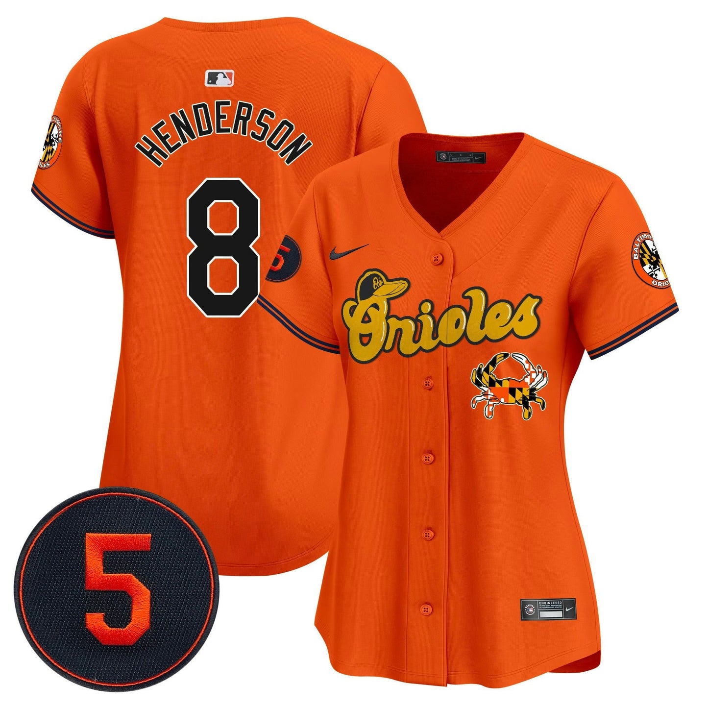 Camisa MLB Women’s Baltimore Robinson Patch Vapor Premier Limited Jersey V6