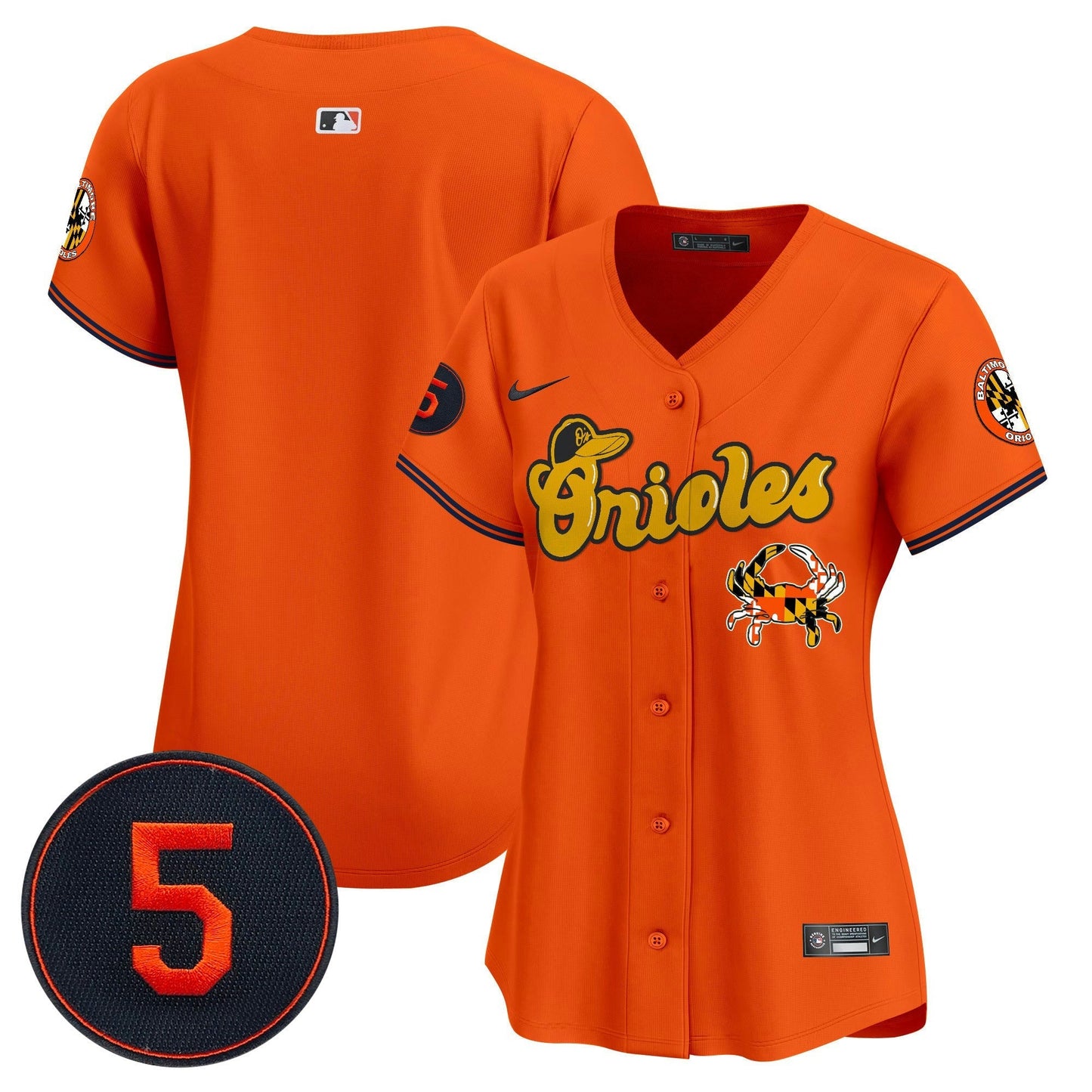 Camisa MLB Women’s Baltimore Robinson Patch Vapor Premier Limited Jersey V6