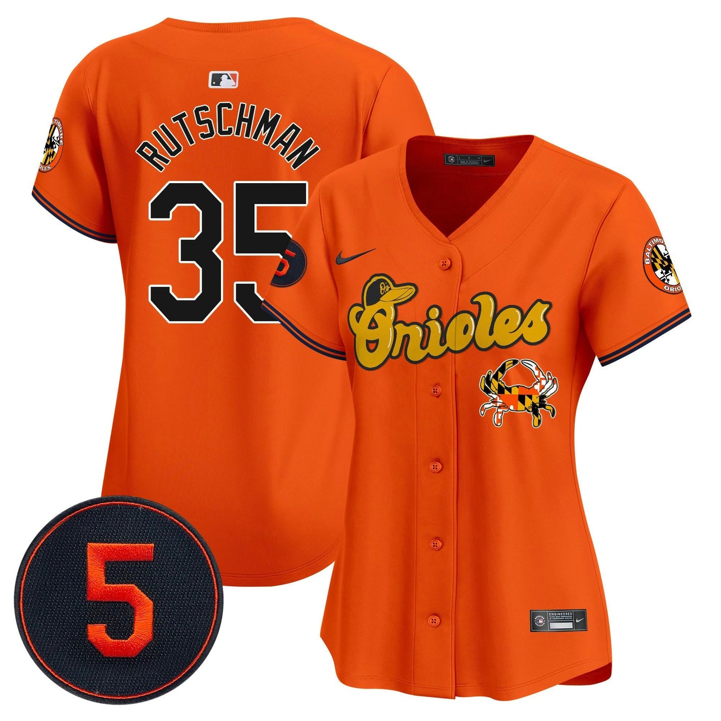 Camisa MLB Women’s Baltimore Robinson Patch Vapor Premier Limited Jersey V6