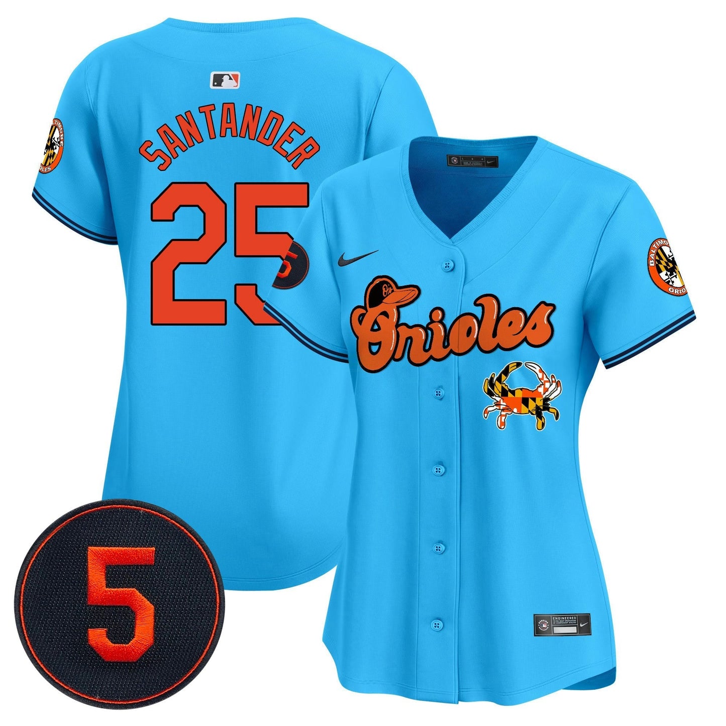 Camisa MLB Women’s Baltimore Robinson Patch Vapor Premier Limited Jersey V6