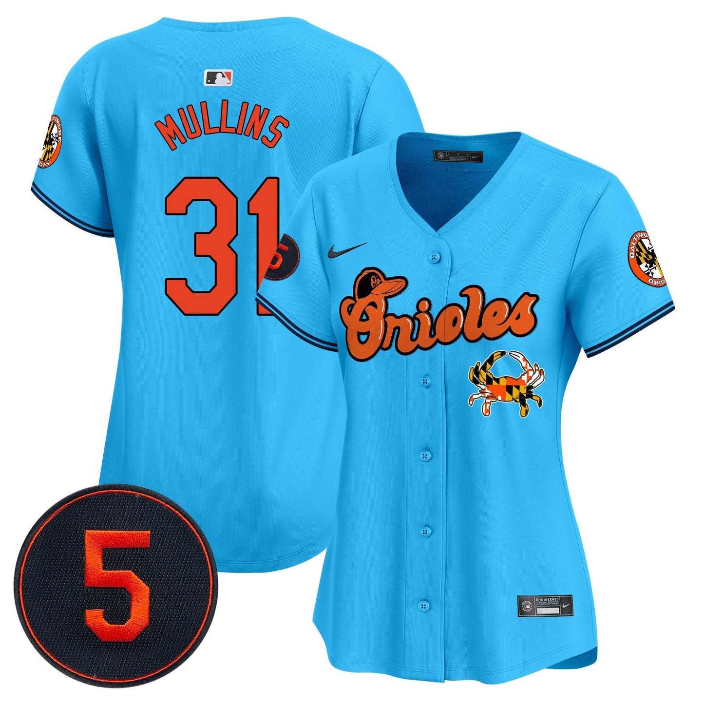 Camisa MLB Women’s Baltimore Robinson Patch Vapor Premier Limited Jersey V6