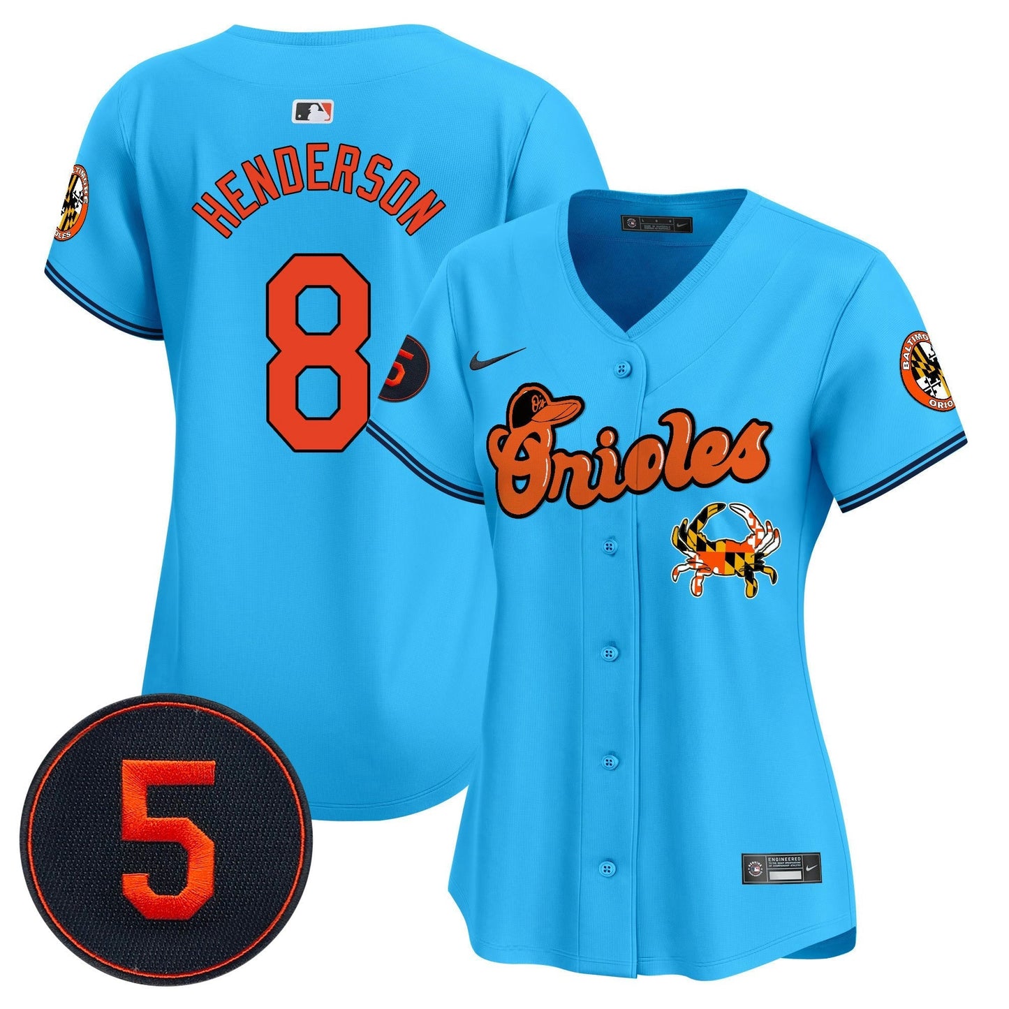 Camisa MLB Women’s Baltimore Robinson Patch Vapor Premier Limited Jersey V6