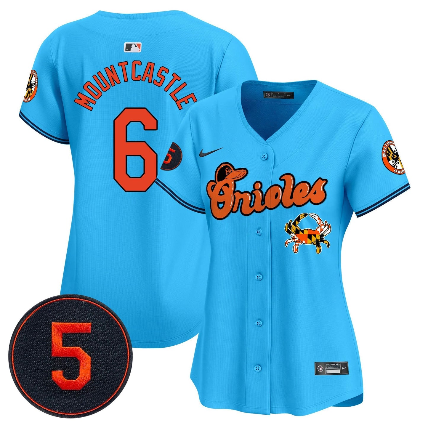 Camisa MLB Women’s Baltimore Robinson Patch Vapor Premier Limited Jersey V6