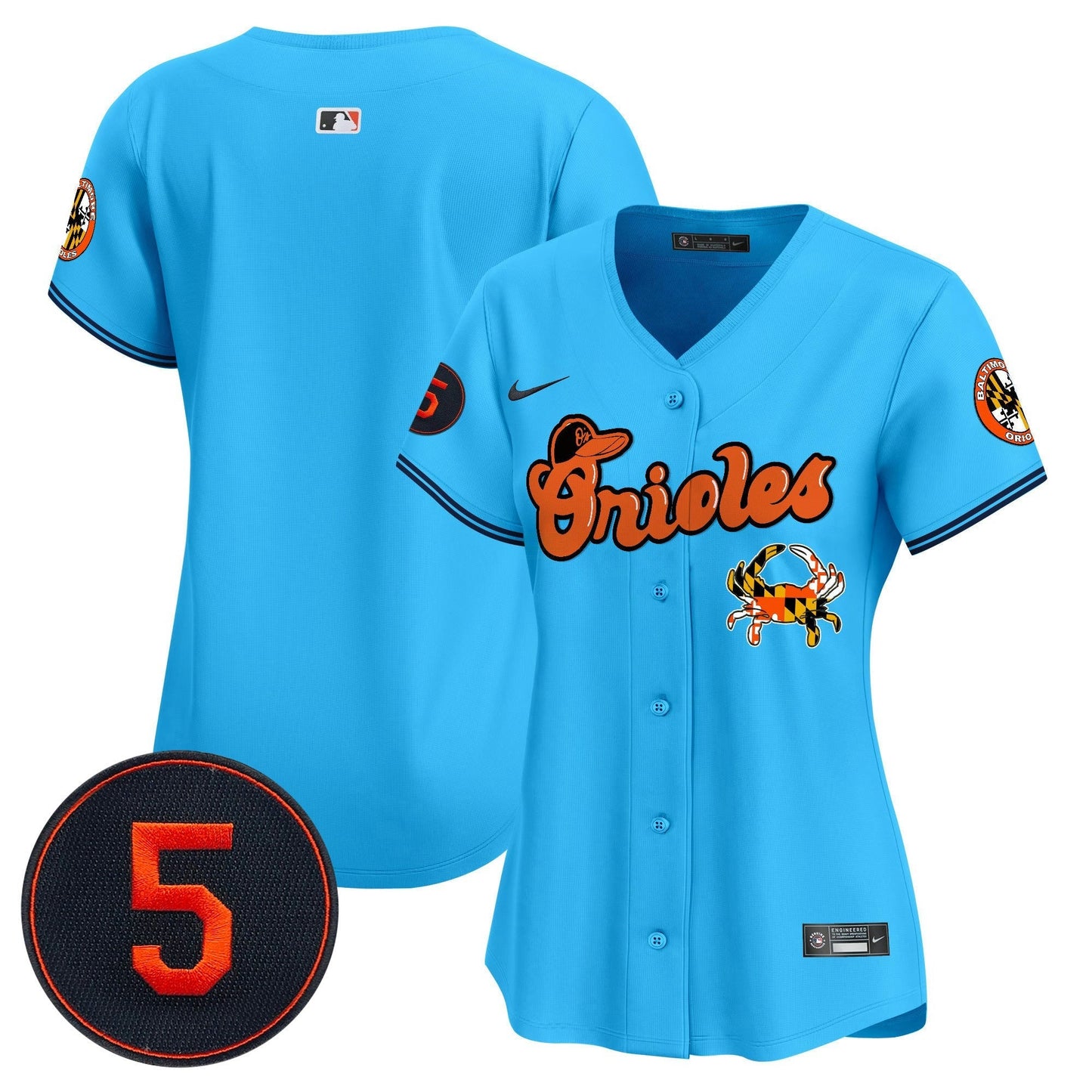 Camisa MLB Women’s Baltimore Robinson Patch Vapor Premier Limited Jersey V6