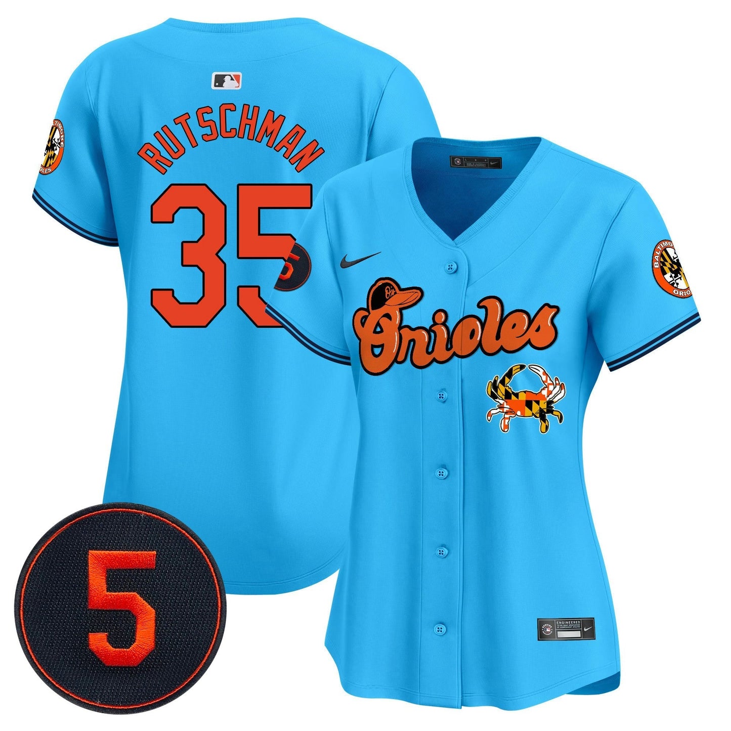 Camisa MLB Women’s Baltimore Robinson Patch Vapor Premier Limited Jersey V6