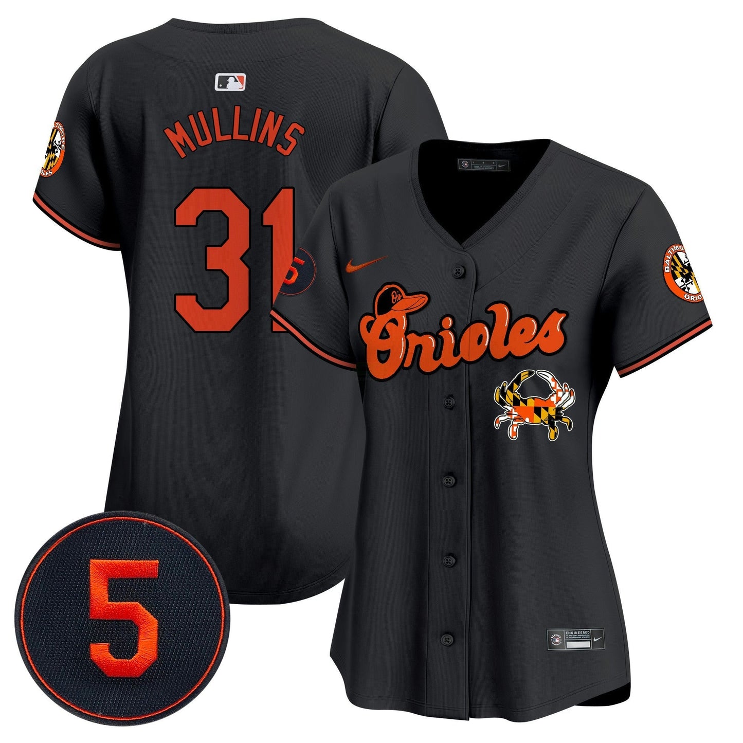 Camisa MLB Women’s Baltimore Robinson Patch Vapor Premier Limited Jersey V6