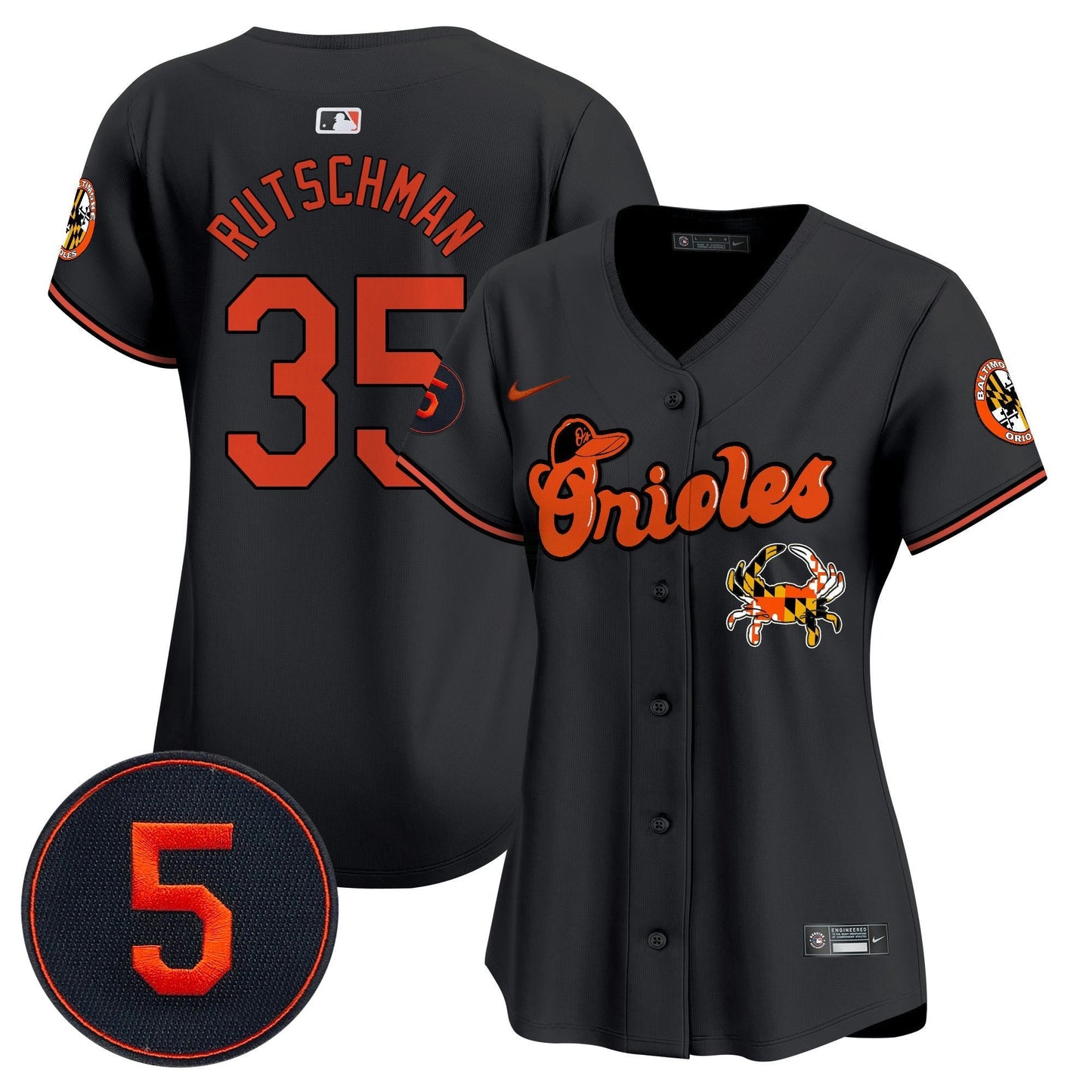 Camisa MLB Women’s Baltimore Robinson Patch Vapor Premier Limited Jersey V6
