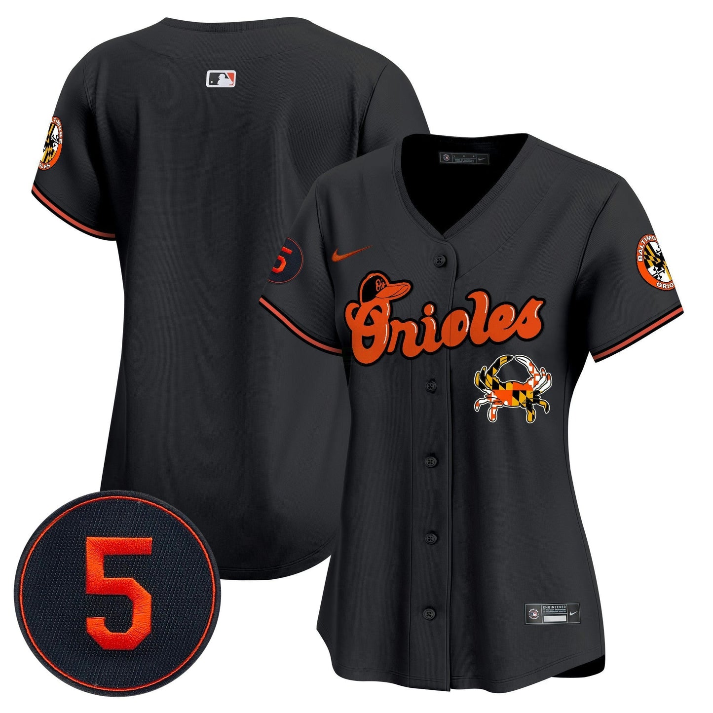 Camisa MLB Women’s Baltimore Robinson Patch Vapor Premier Limited Jersey V6