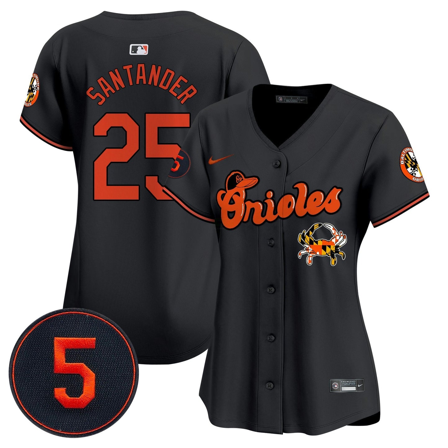 Camisa MLB Women’s Baltimore Robinson Patch Vapor Premier Limited Jersey V6