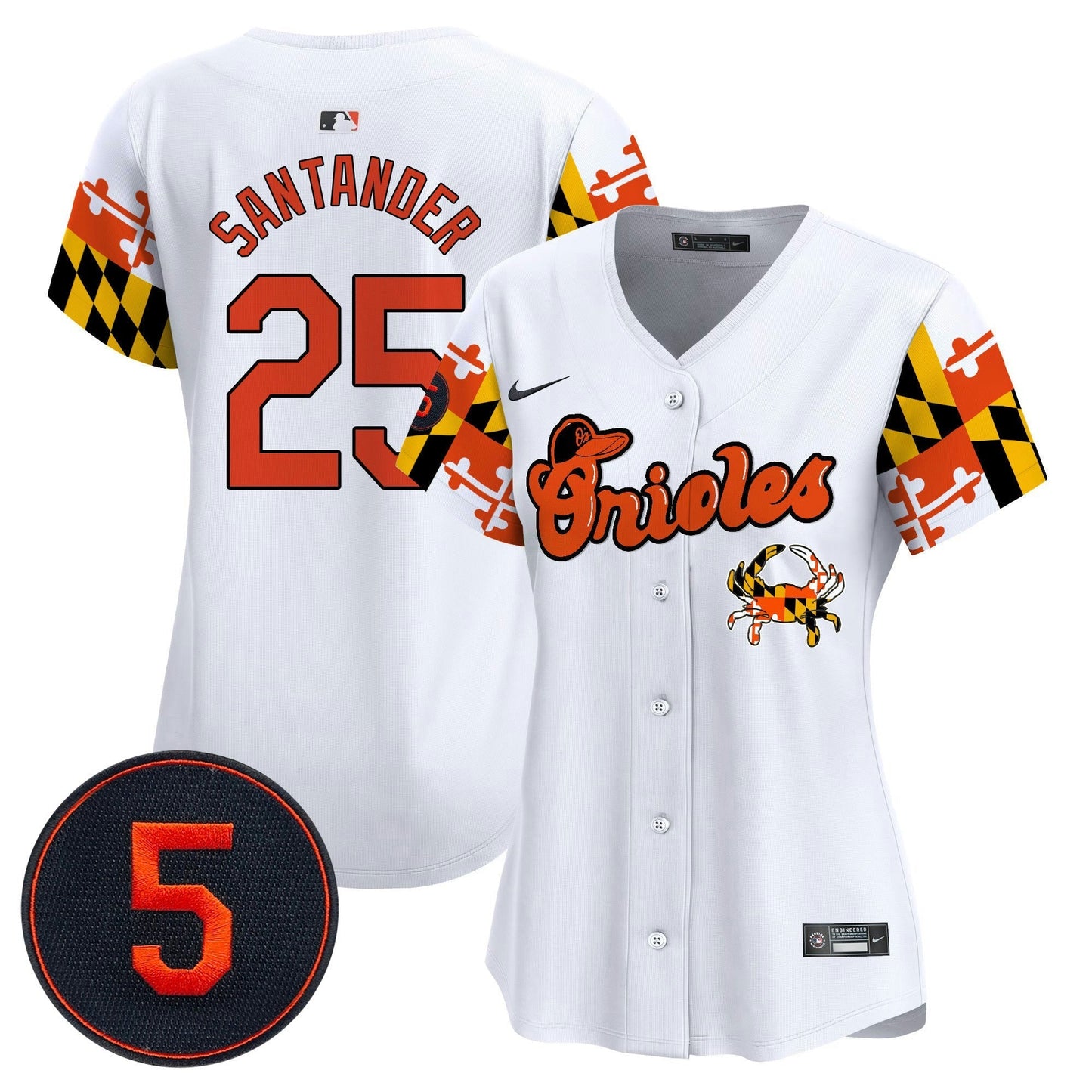 Camisa MLB Women’s Baltimore Robinson Patch Vapor Premier Limited Jersey V7
