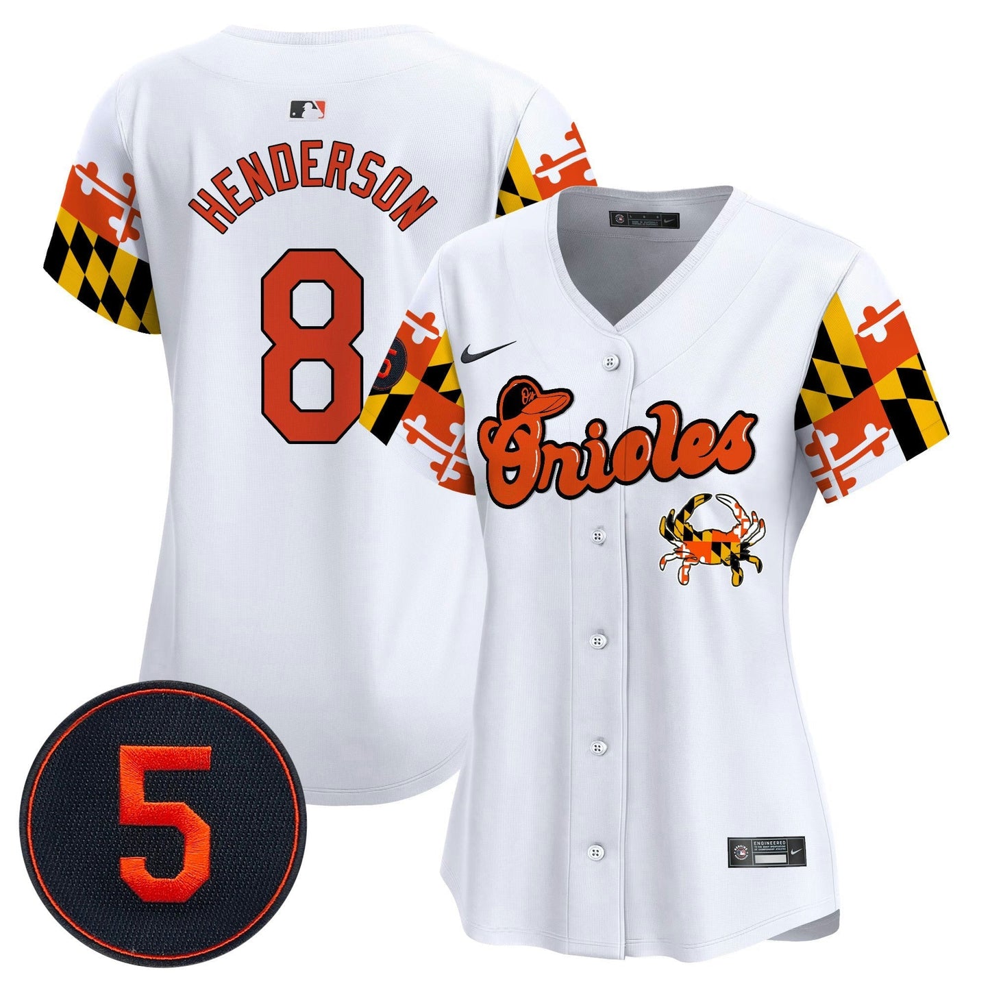 Camisa MLB Women’s Baltimore Robinson Patch Vapor Premier Limited Jersey V7