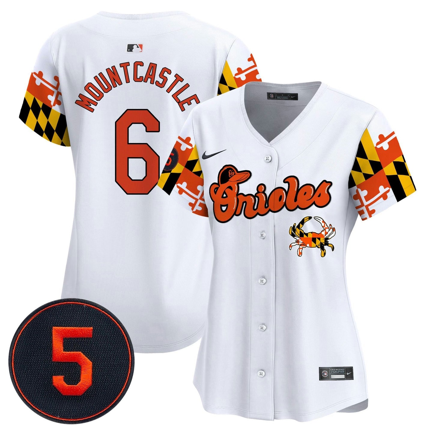 Camisa MLB Women’s Baltimore Robinson Patch Vapor Premier Limited Jersey V7
