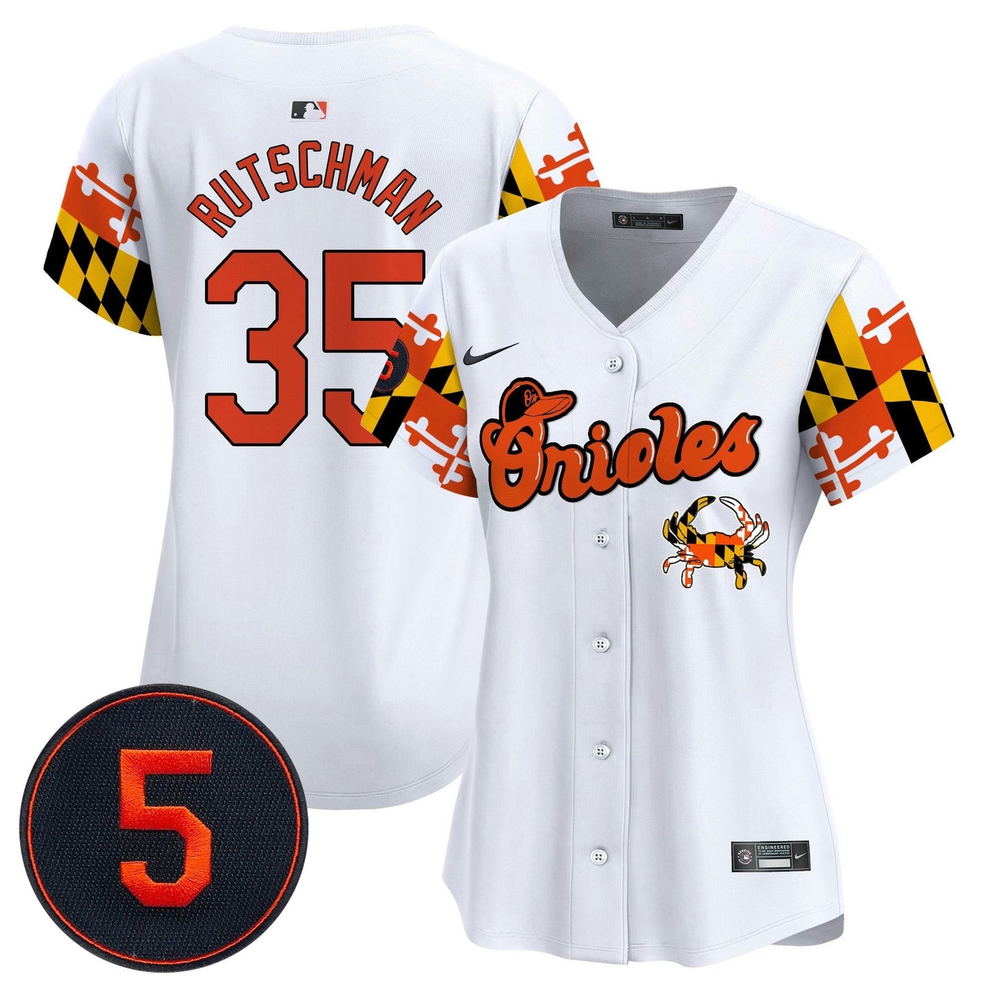 Camisa MLB Women’s Baltimore Robinson Patch Vapor Premier Limited Jersey V7