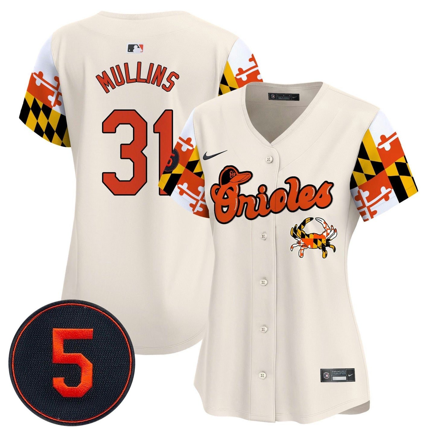 Camisa MLB Women’s Baltimore Robinson Patch Vapor Premier Limited Jersey V7
