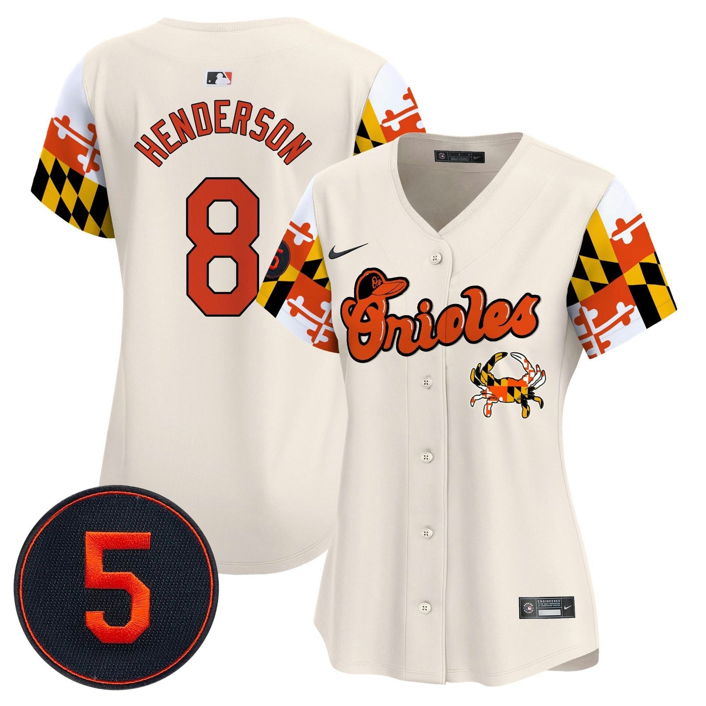 Camisa MLB Women’s Baltimore Robinson Patch Vapor Premier Limited Jersey V7