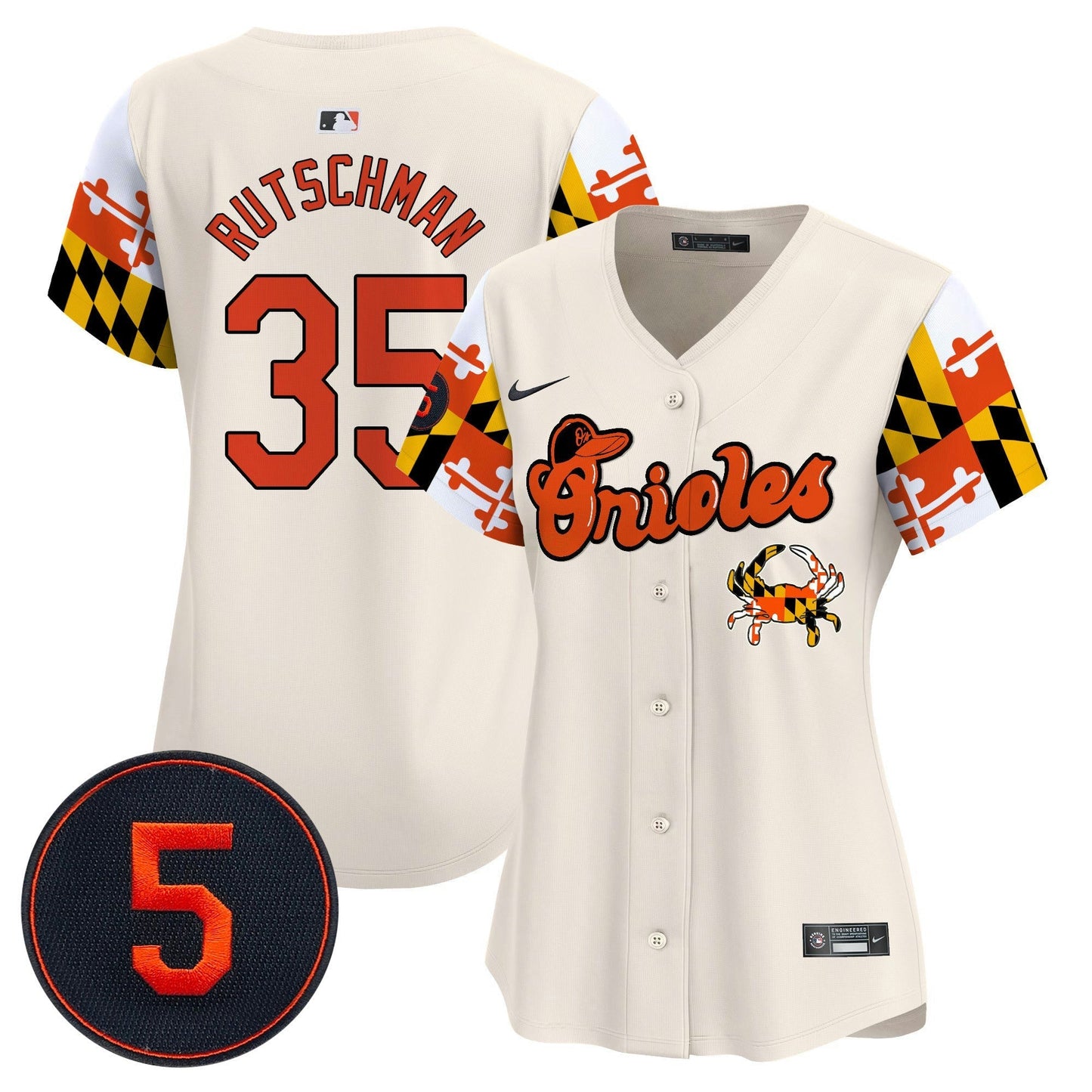 Camisa MLB Women’s Baltimore Robinson Patch Vapor Premier Limited Jersey V7