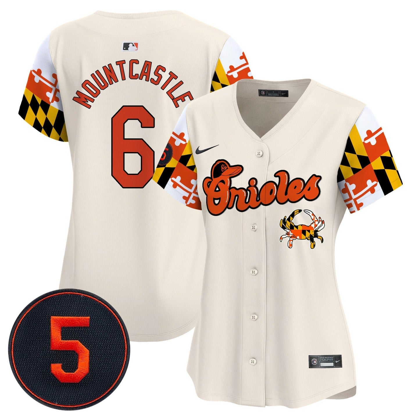 Camisa MLB Women’s Baltimore Robinson Patch Vapor Premier Limited Jersey V7
