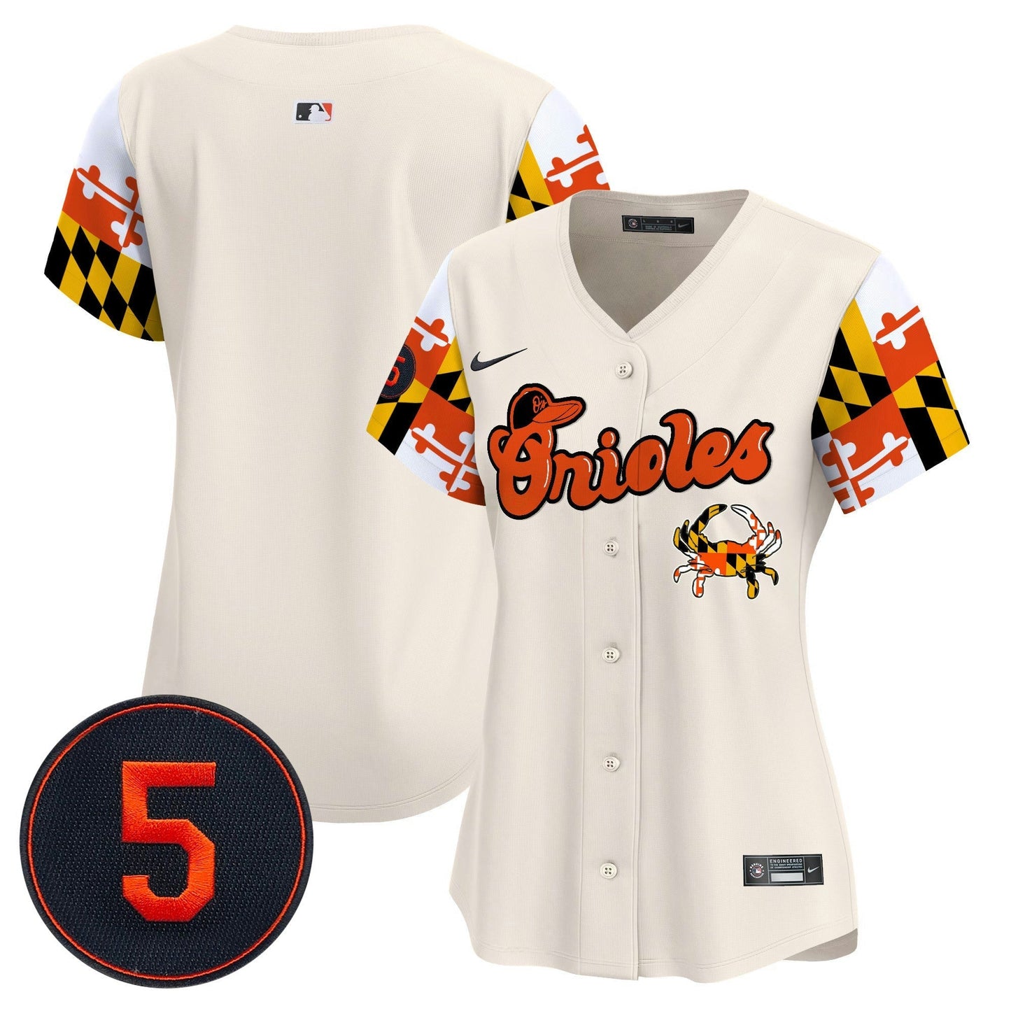 Camisa MLB Women’s Baltimore Robinson Patch Vapor Premier Limited Jersey V7